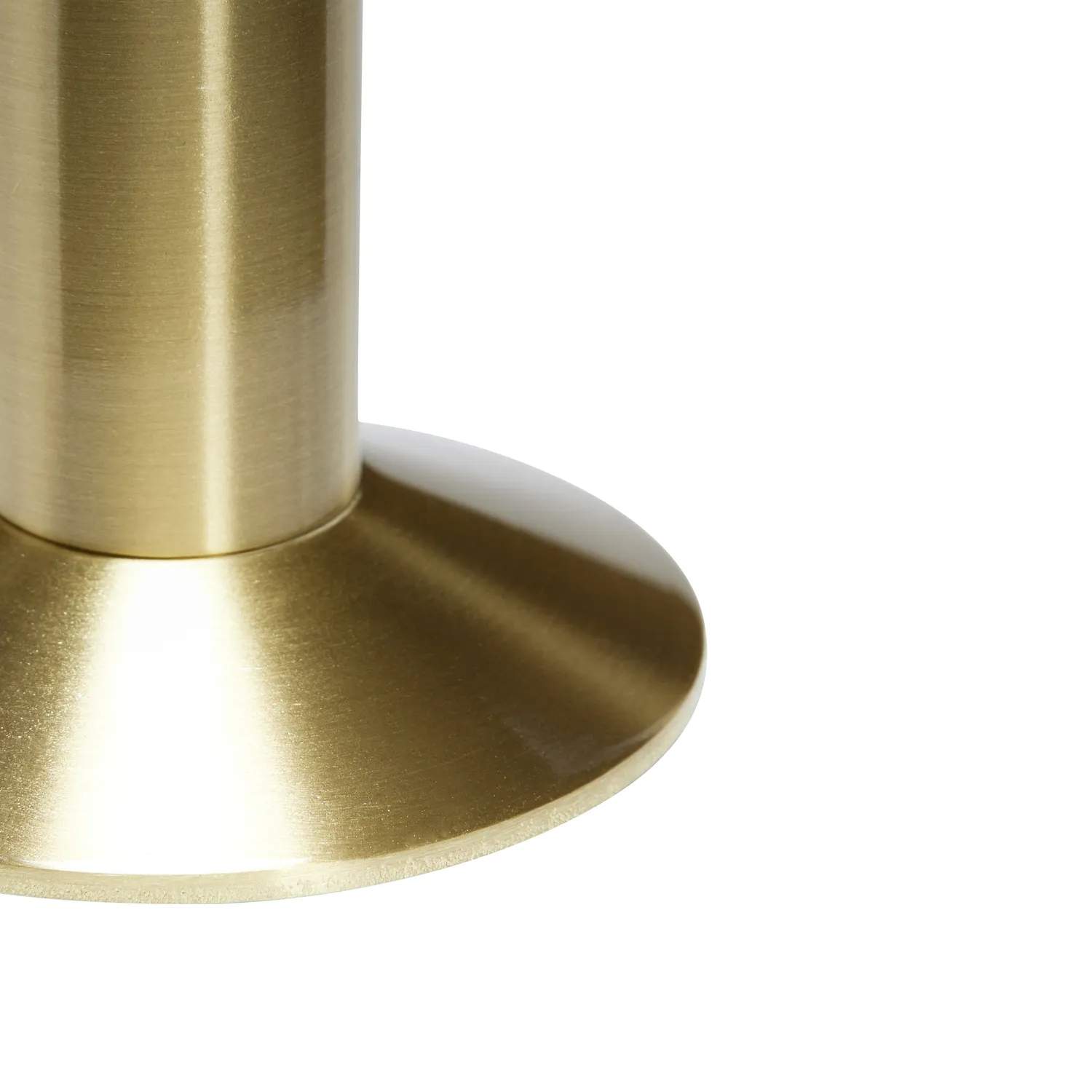 Hübsch Kronelysestage Sleek Lysestage i Messingfarve, 2