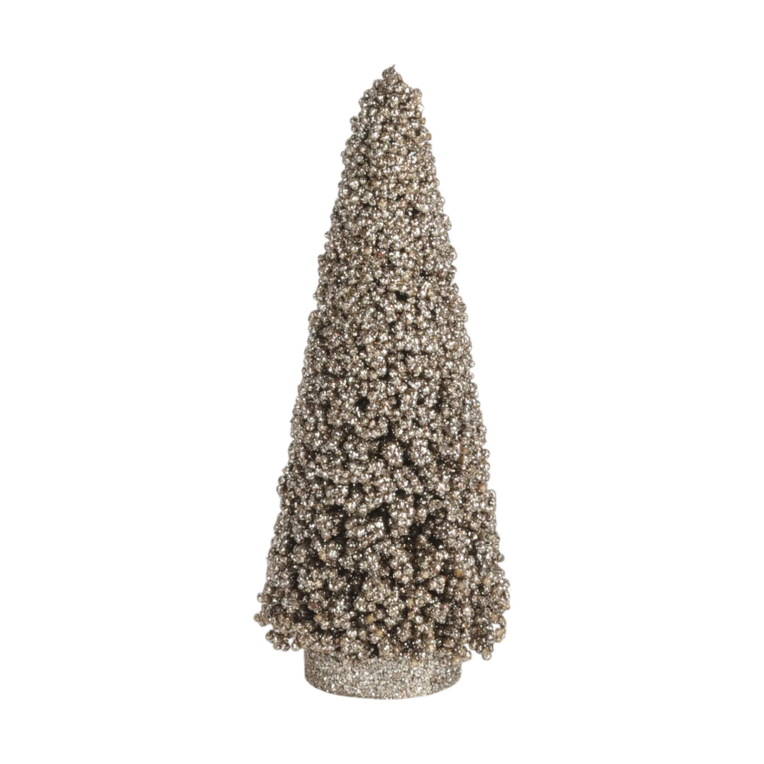 Casa Christmas Julefigurer Juletræ i Champagne farvet, 20 cm, 1