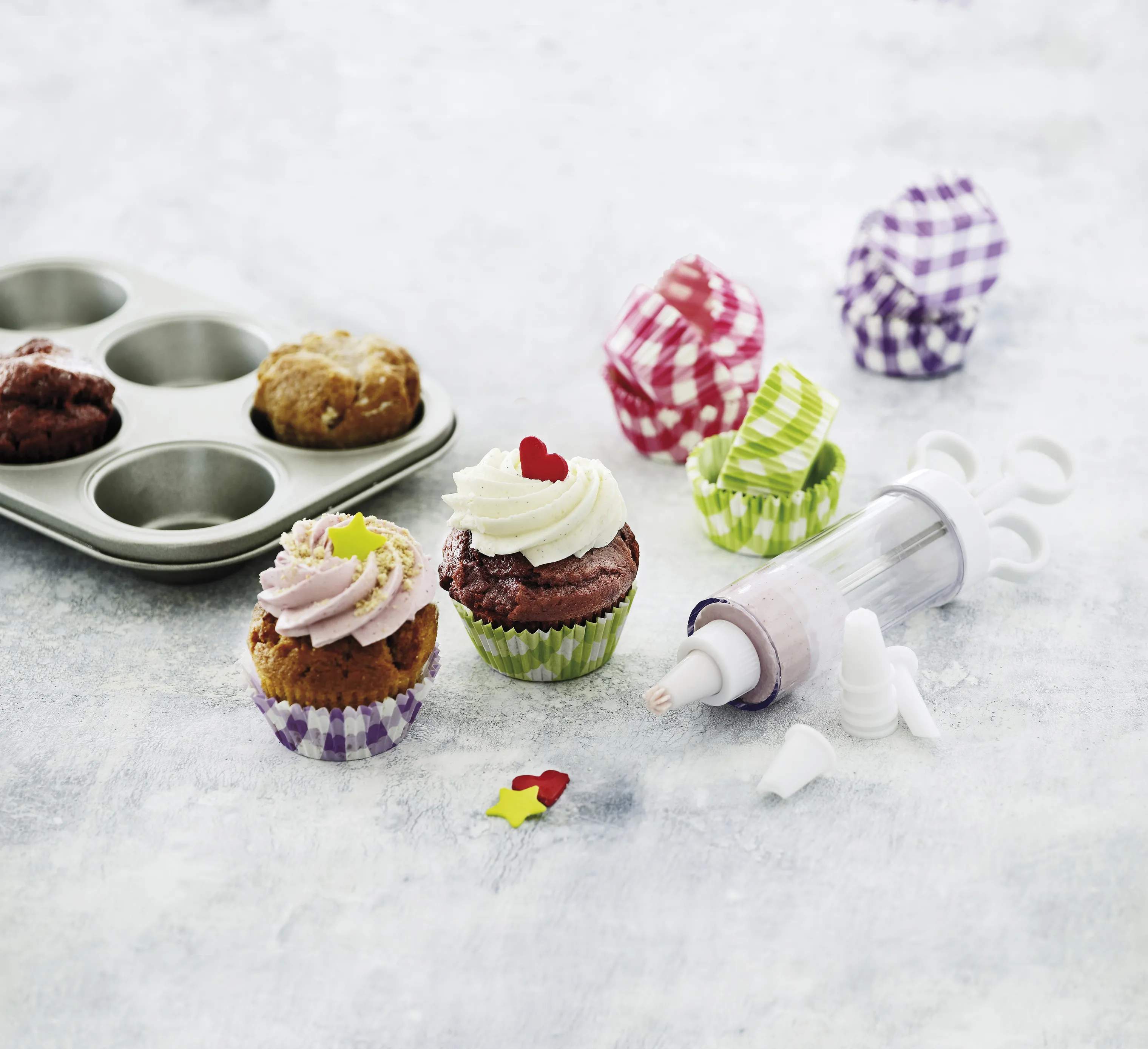 Patisse Muffinforme Sølvfarvettop Tærteforme i Sølvfarvet, 2
