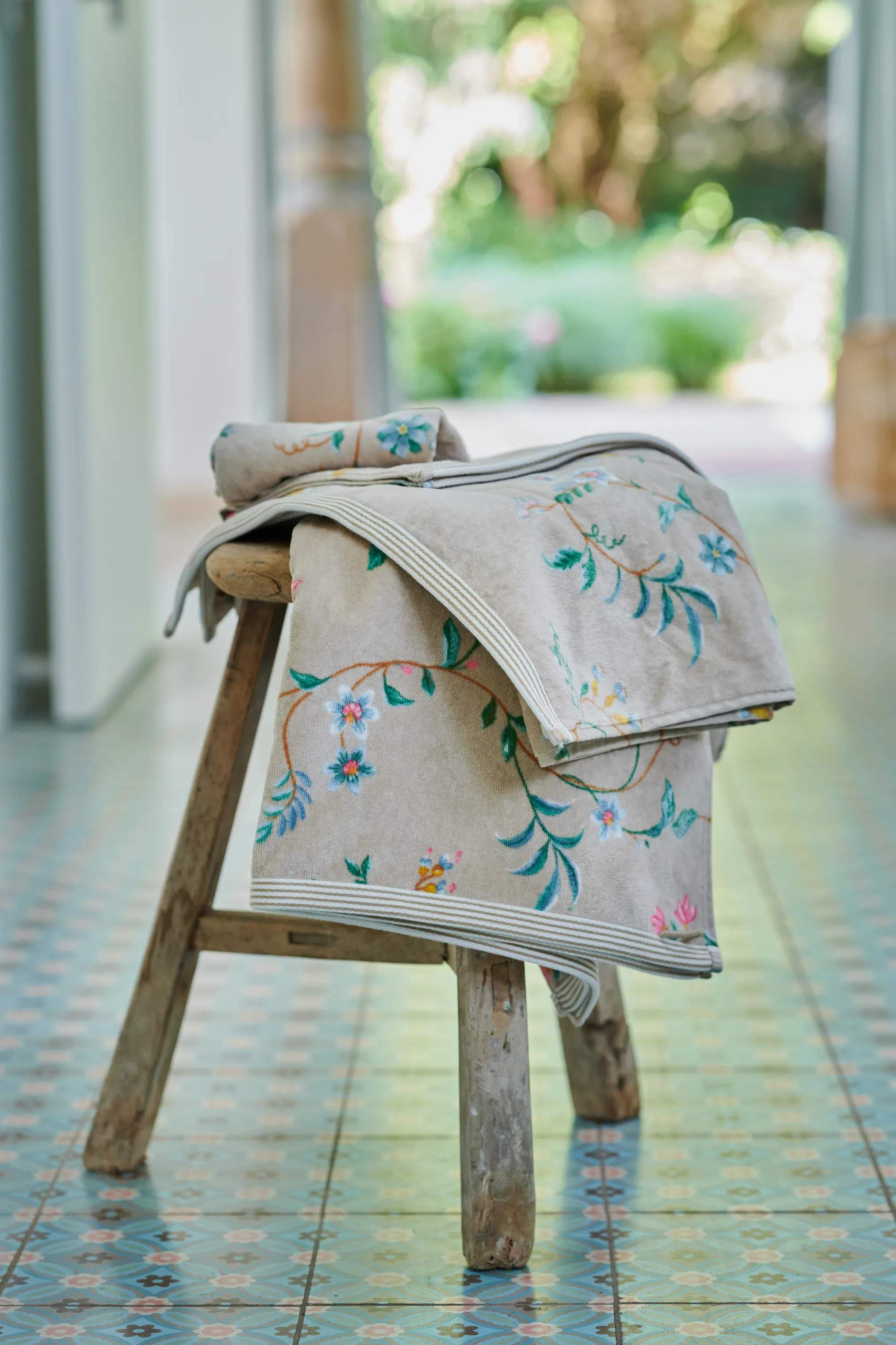 PIP Studio Vaskeklude Les Fleurs Vaskehandske i Khaki, 4