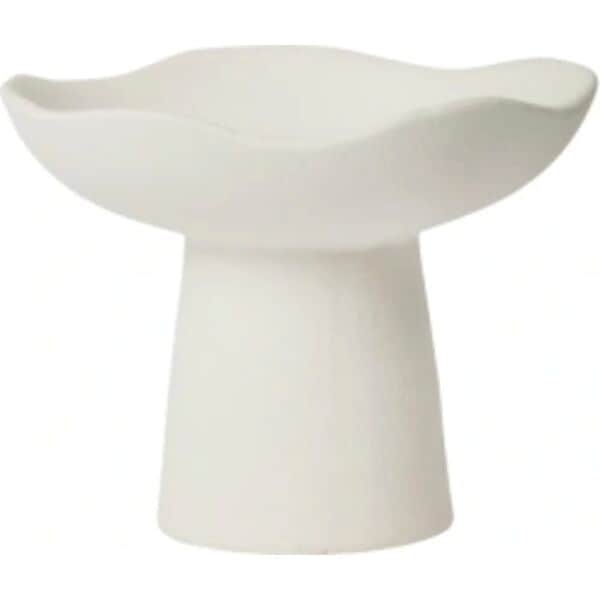 Broste Copenhagen Bloklysestage Momo Lysestage i Hvid , 9 cm, 1