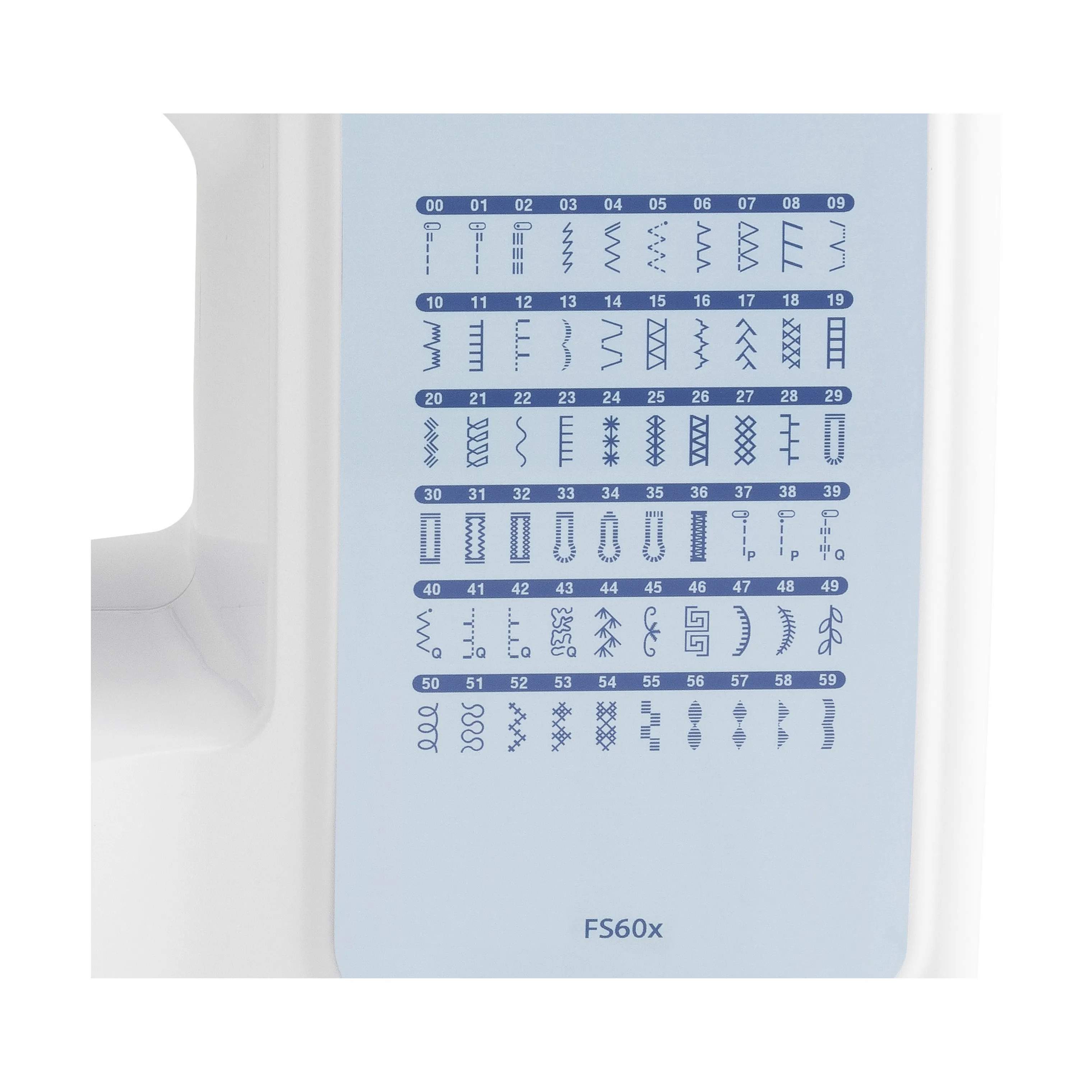 Brother Symaskiner FS60X Elektronisk Symaskine i Hvid/blå, 7