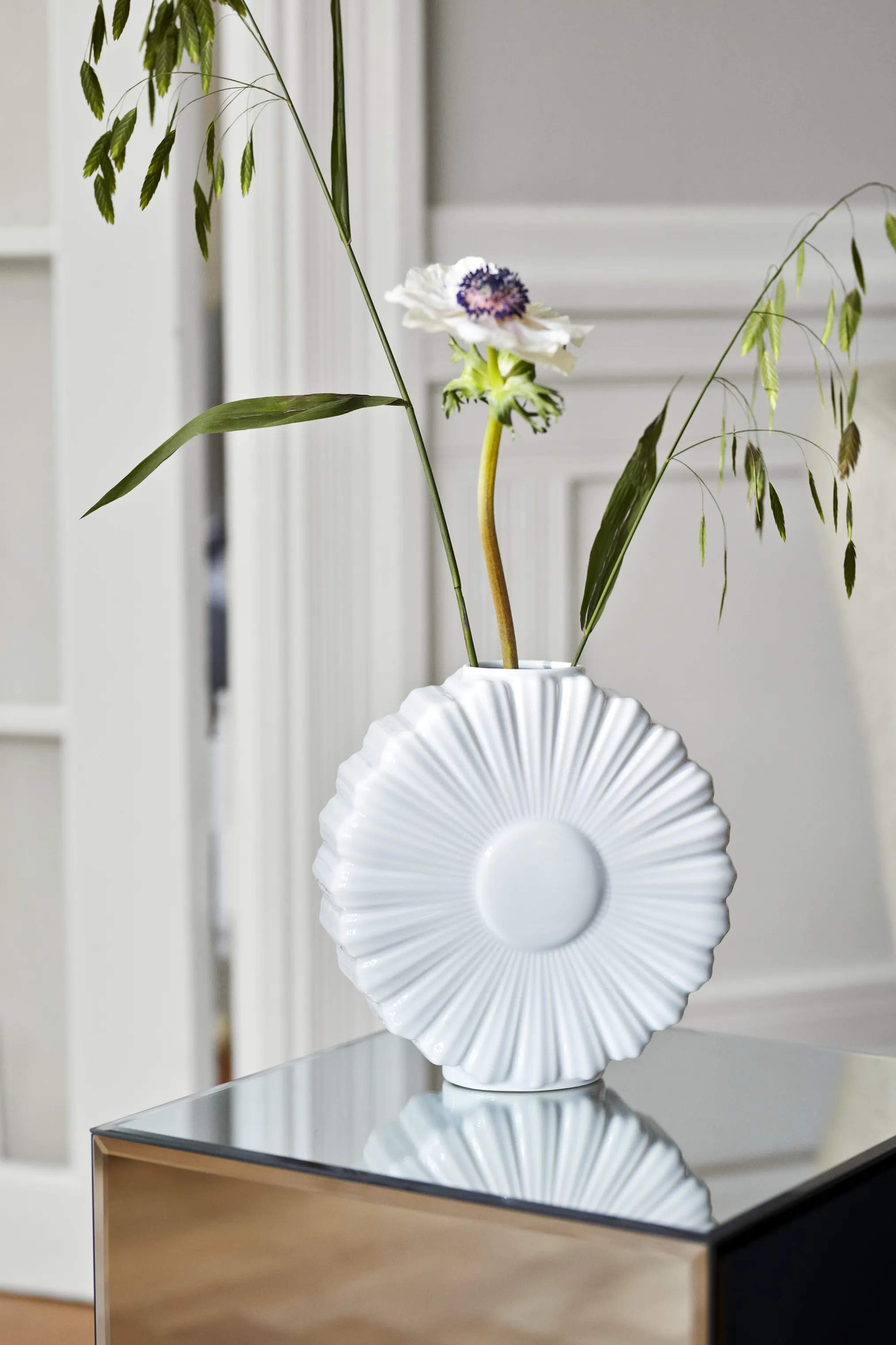 Lyngby Porcelæn Vaser Flower Vase - Marguerit i Hvid, 5