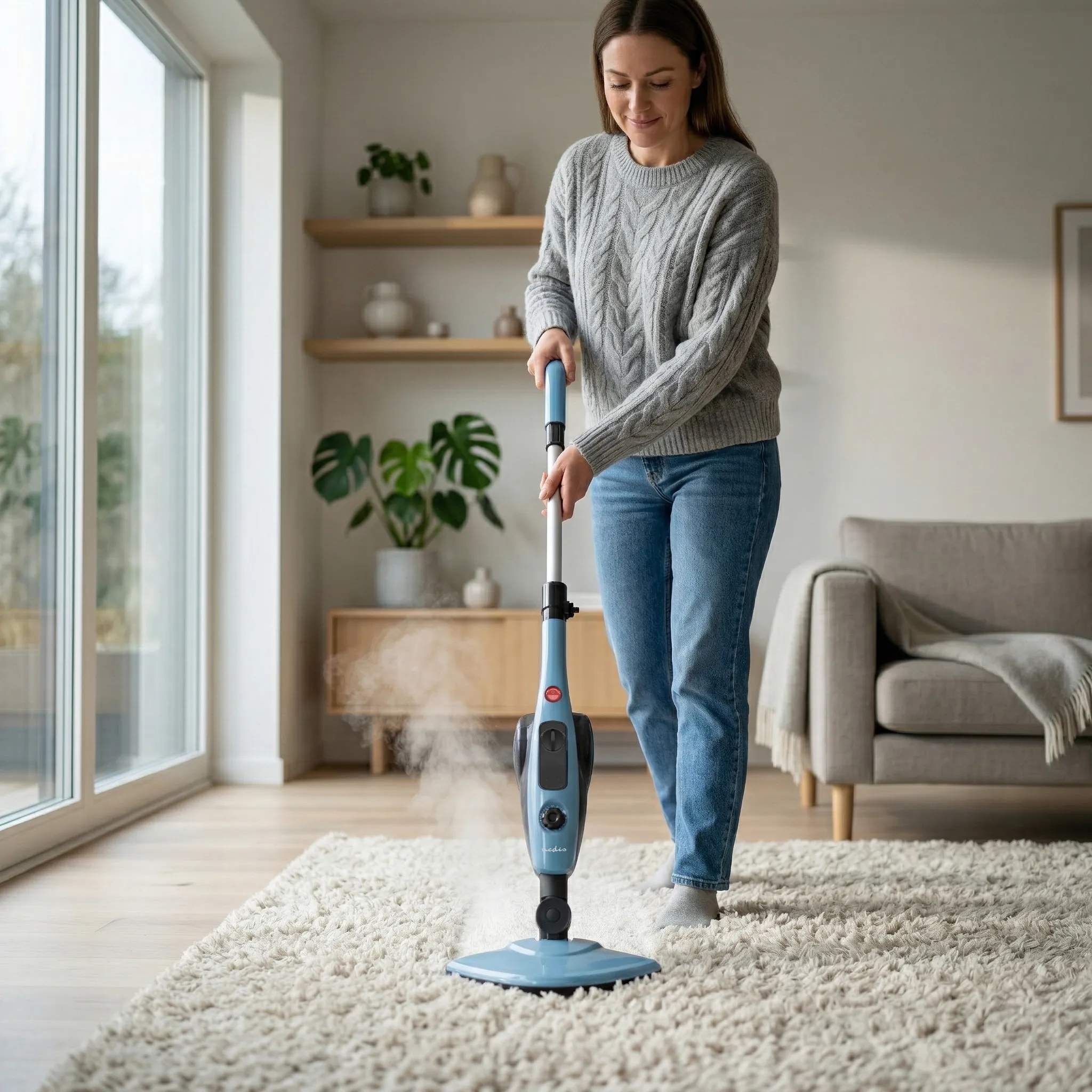 Nedis Gulvvaskere og tilbehør Damprenser i Blå/Sort, 5