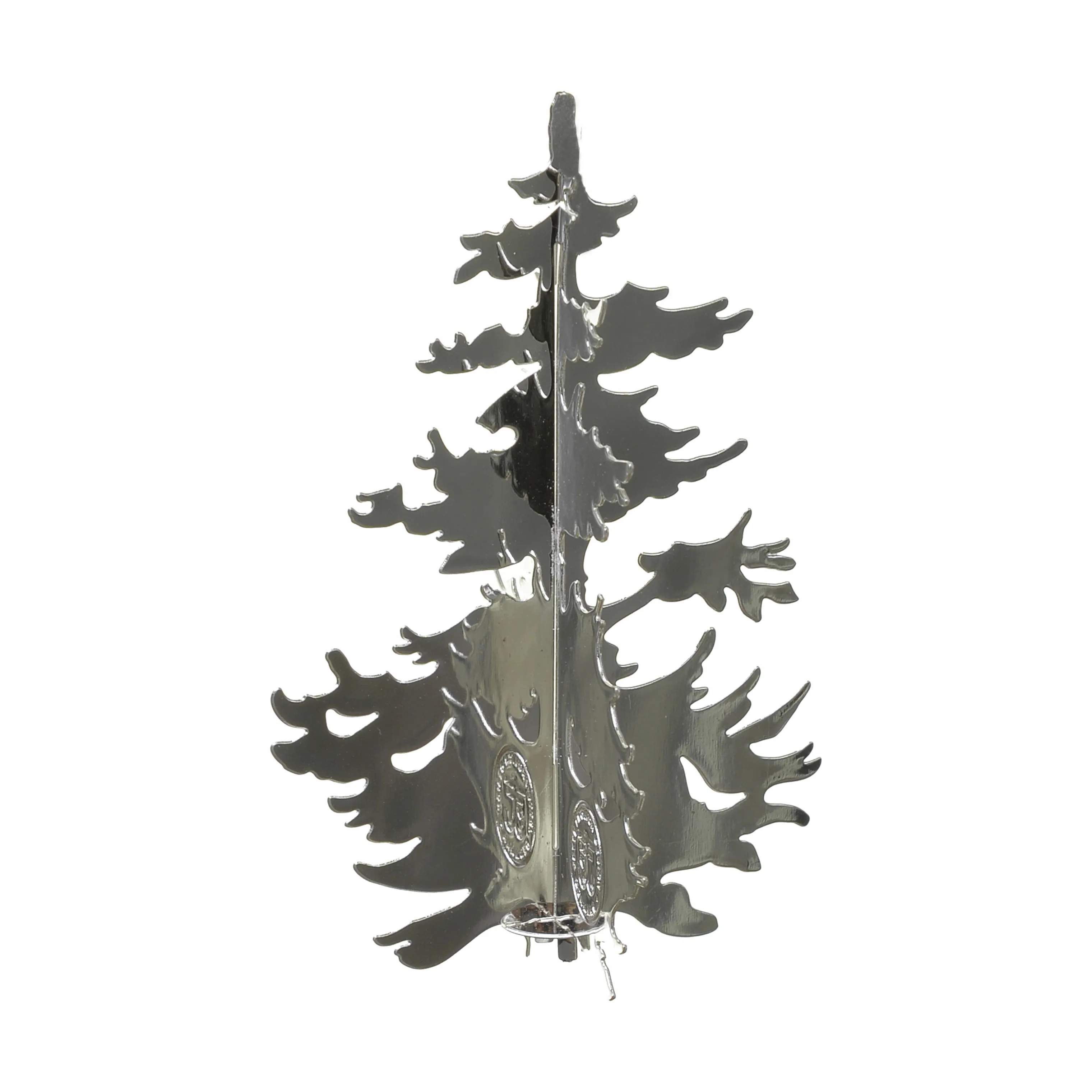 Jette Frölich Design Julefigurer Design Juledekoration Vinterskov træer - 2 stk. i Sølvfarvet, 15 cm, 3