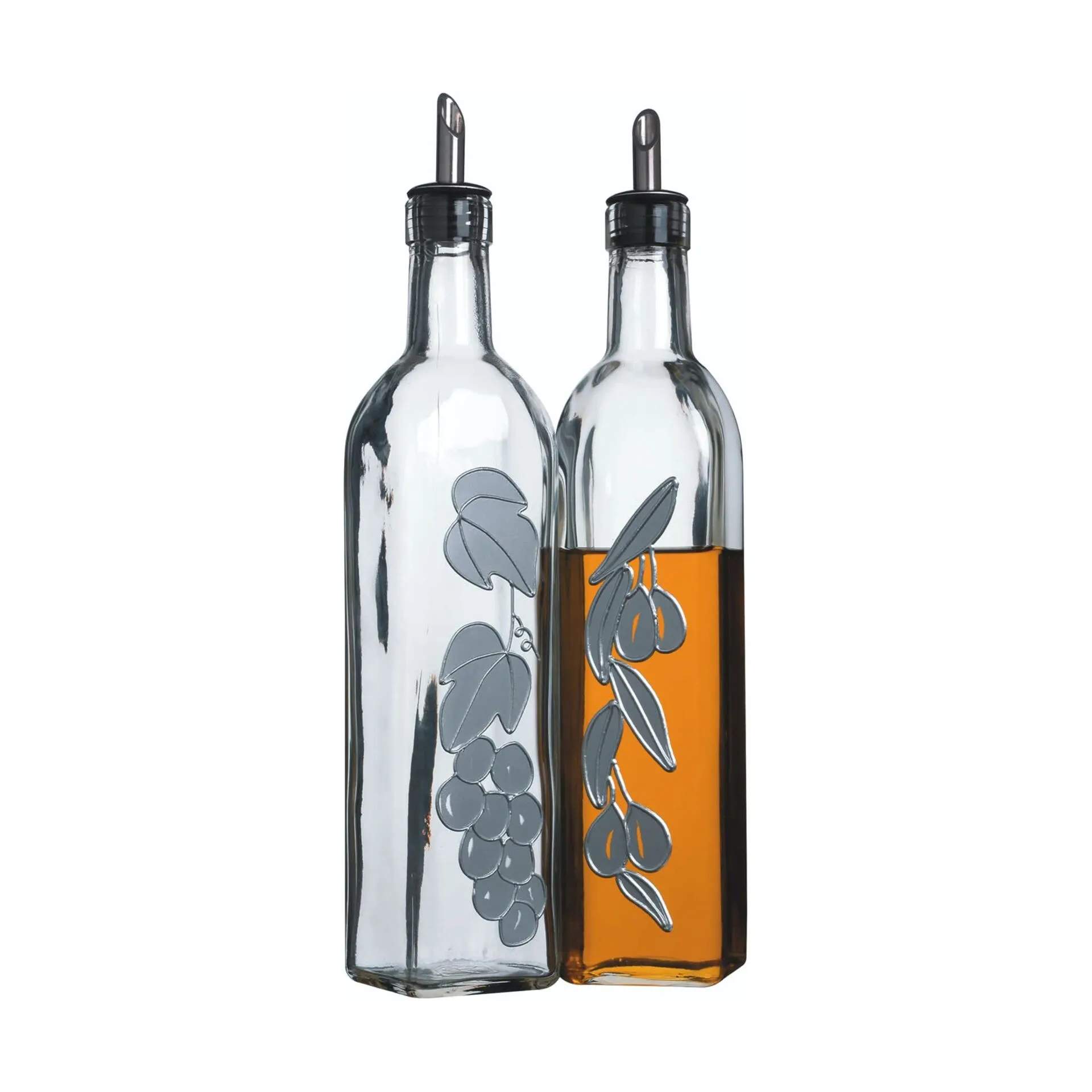 KitchenCraft Olie- og eddikeflasker World of Flavours Olie/Edikkesæt - 2 dele i Klar, 4