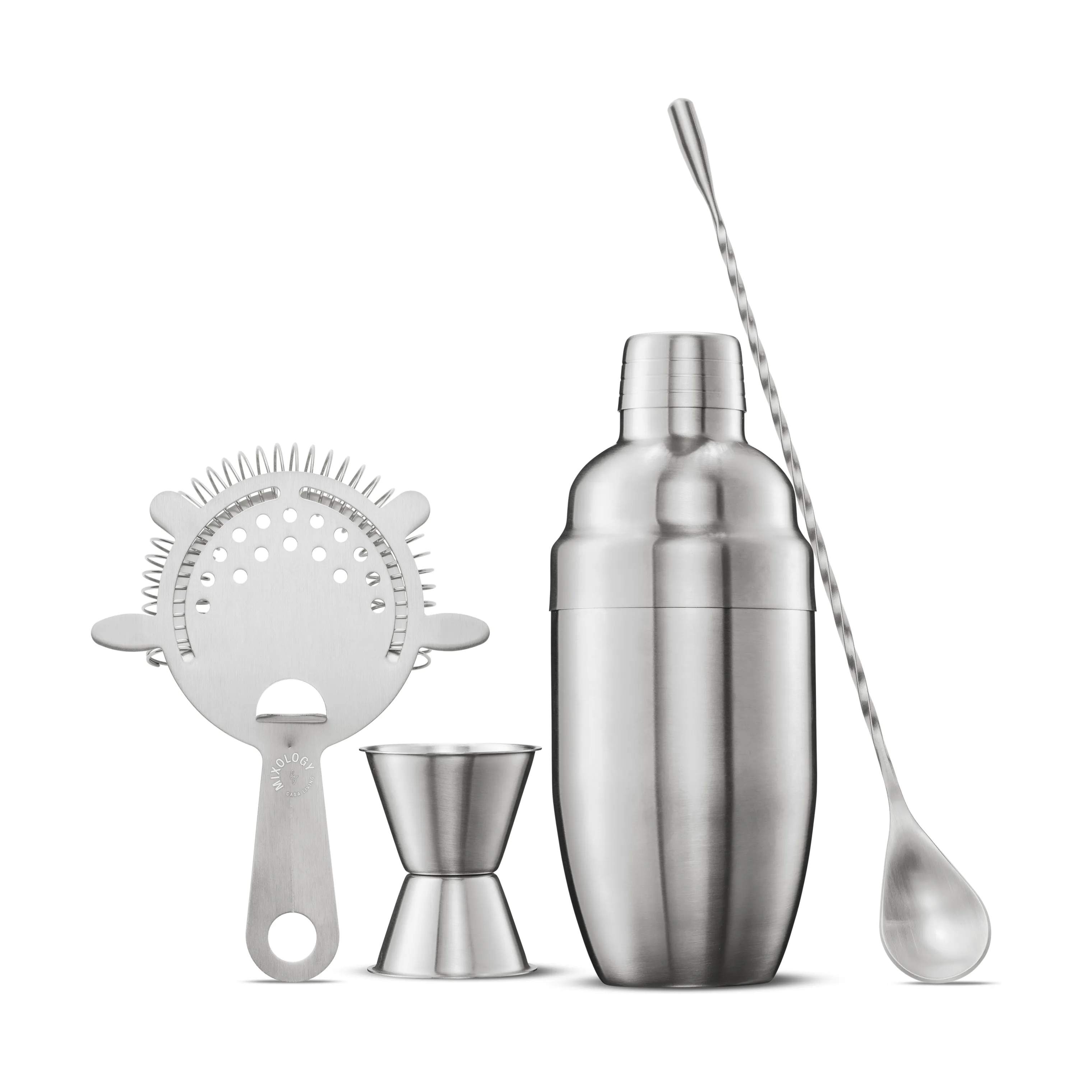 Mixology by CASA Living Shakere MIXOLOGY Barsæt - 4 dele i mat stål, 1