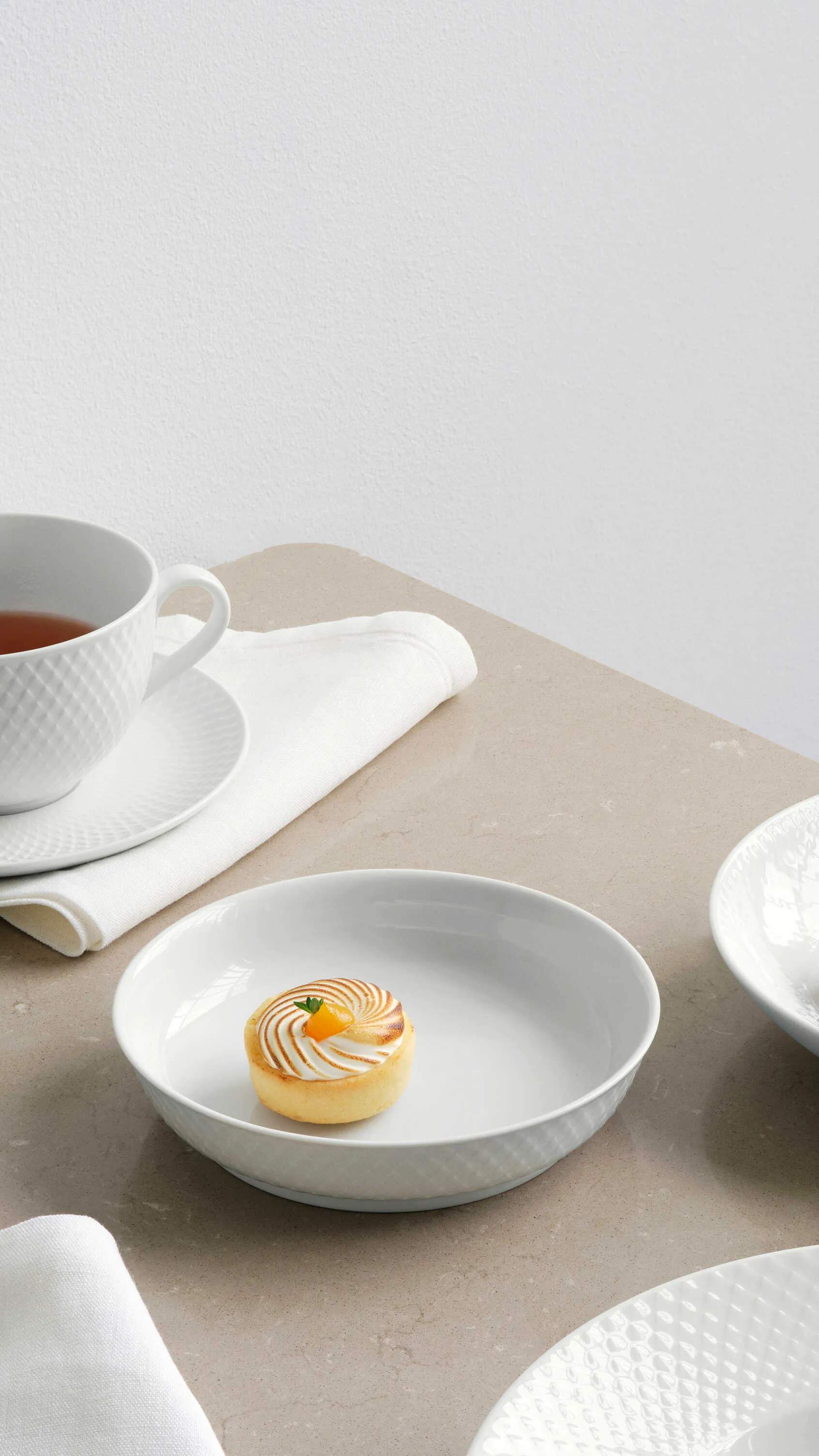 Lyngby Porcelæn Kagetallerkener Rhombe Desserttallerken i Rhombe Desserttallerken, 3
