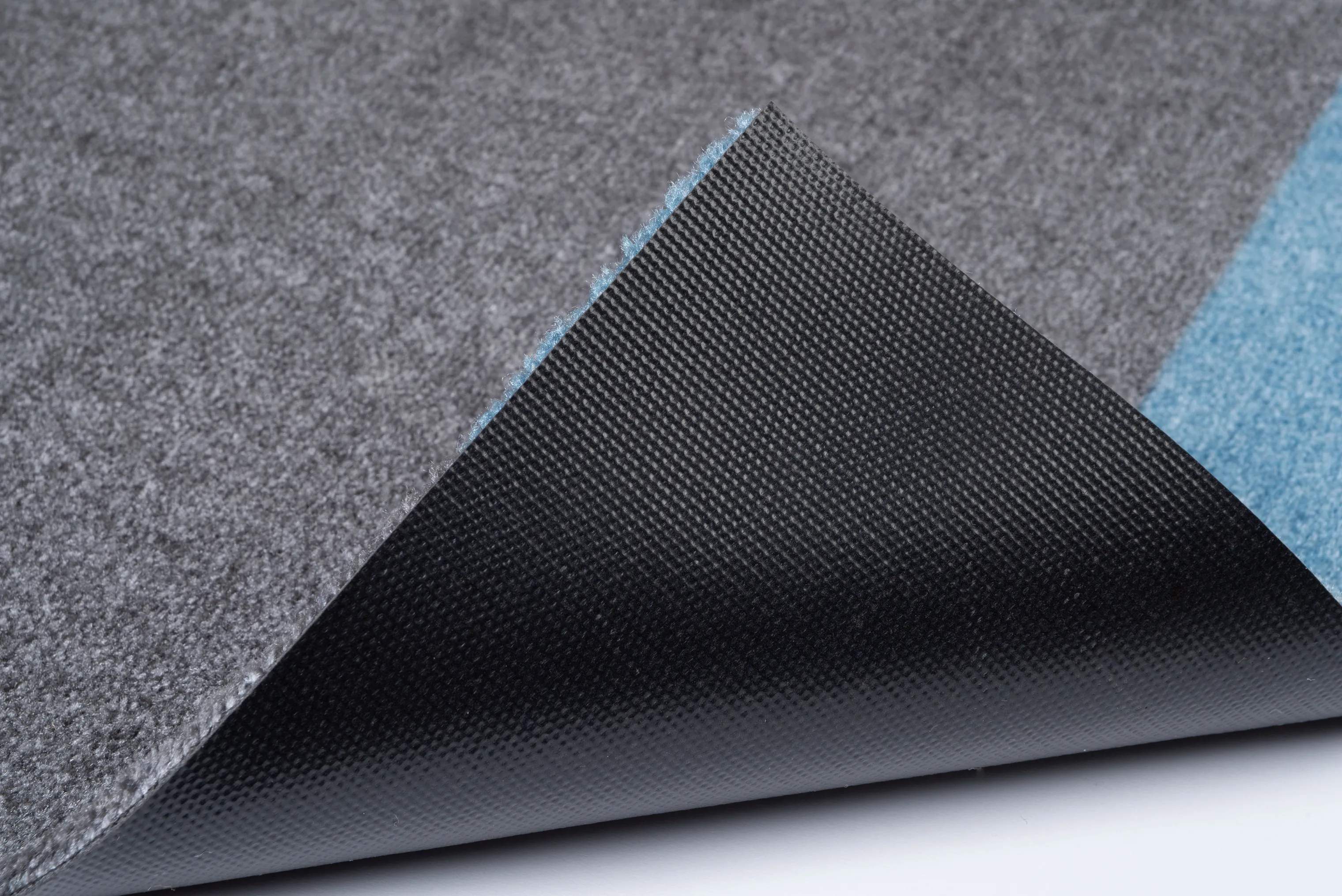 Tica Copenhagen Dørmåtter Stripes Horisontal Gulvmåtte i blå/steelgrey, B40 x L60 cm, 2