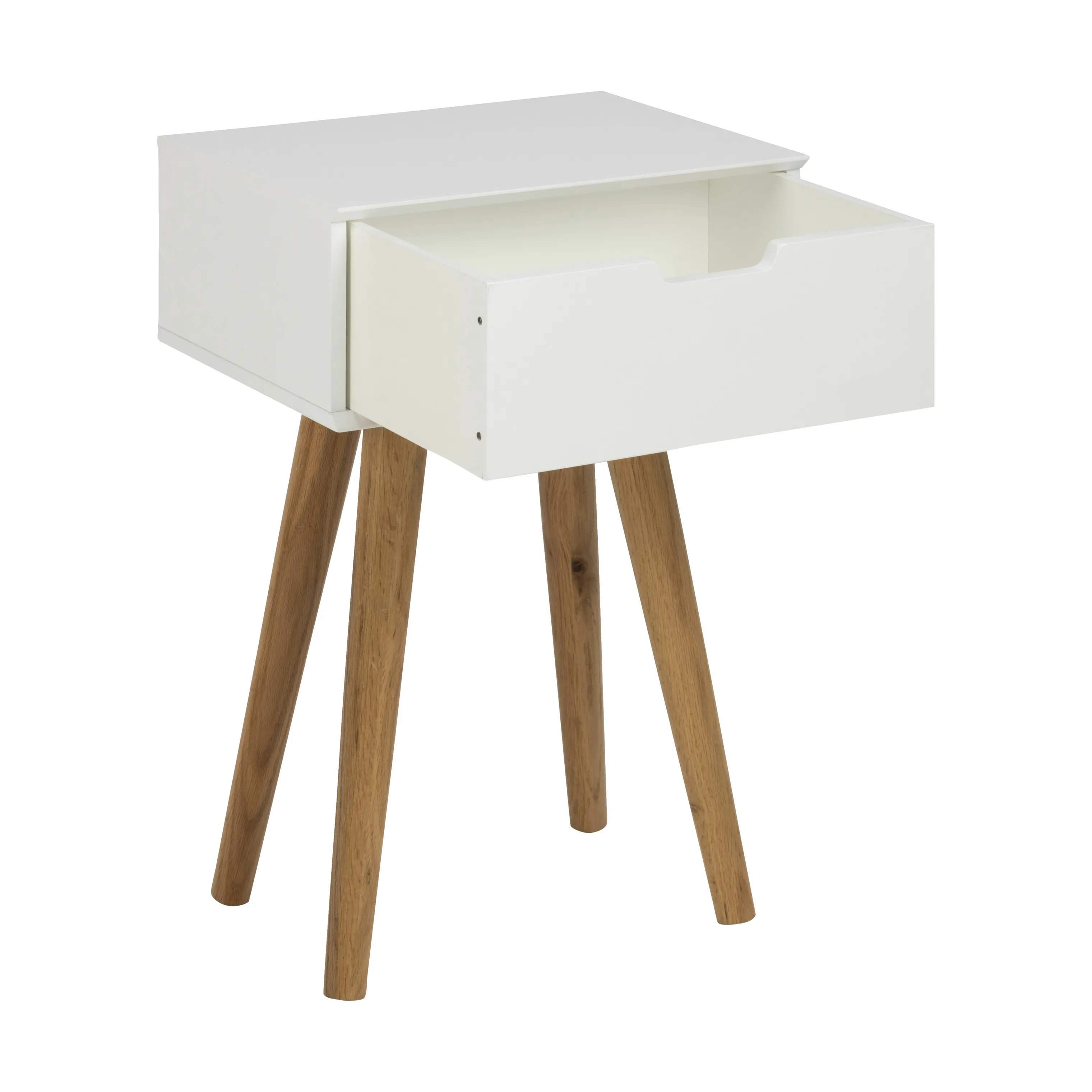 CASA Living Sengeborde Mitra Natbord i hvid/natur, 3