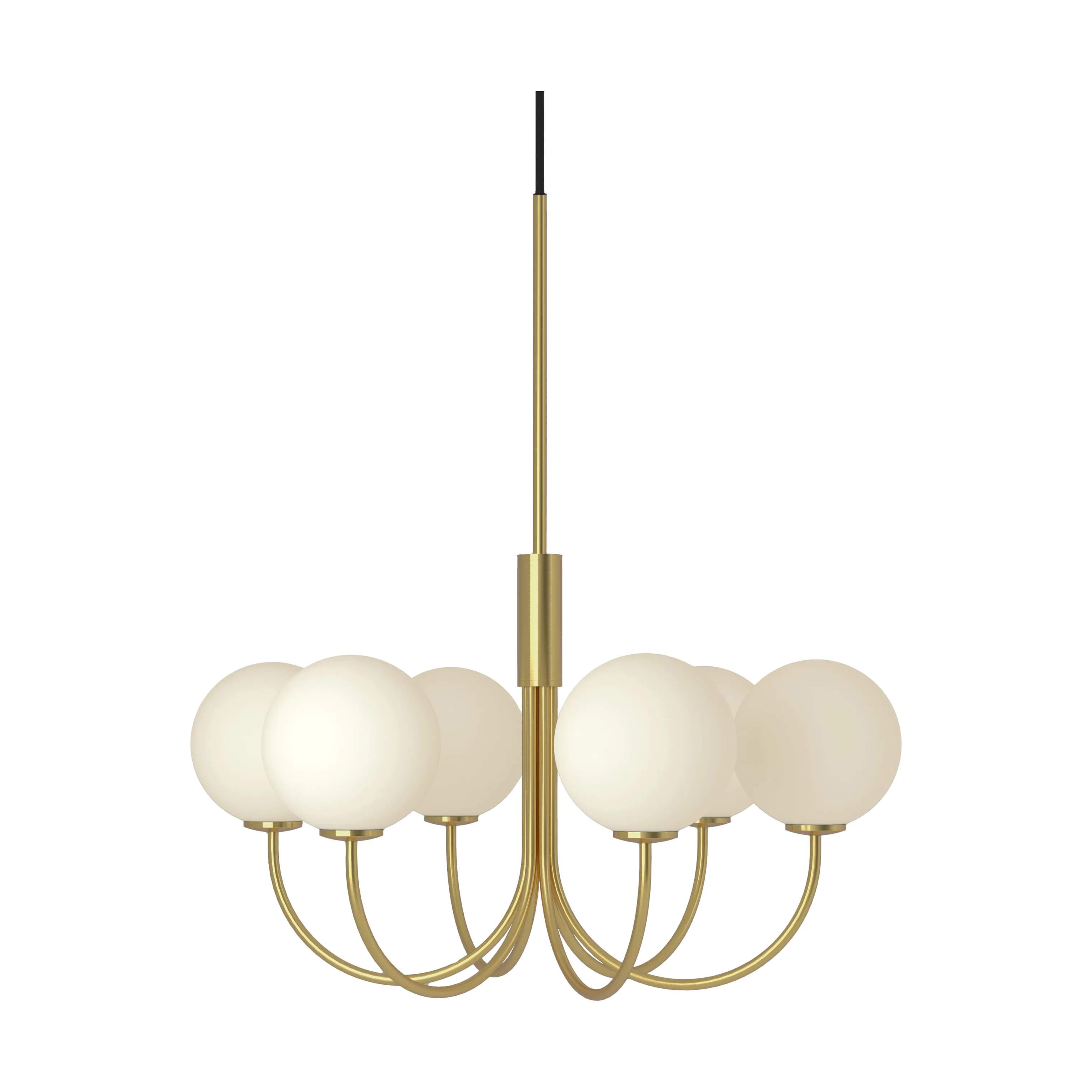 Herstal Pendler Ballon Pendel i Satin brass/Opal glas, 1