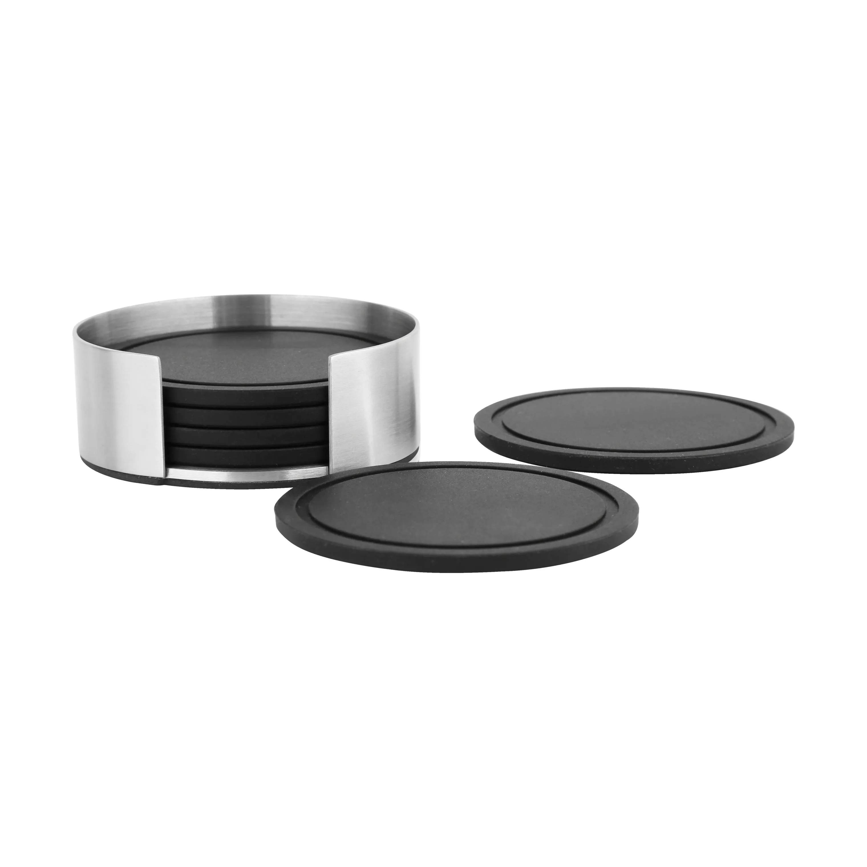 Mixology by CASA Living Glasbrikker og coasters Coaster - 6 stk. i stål, 3