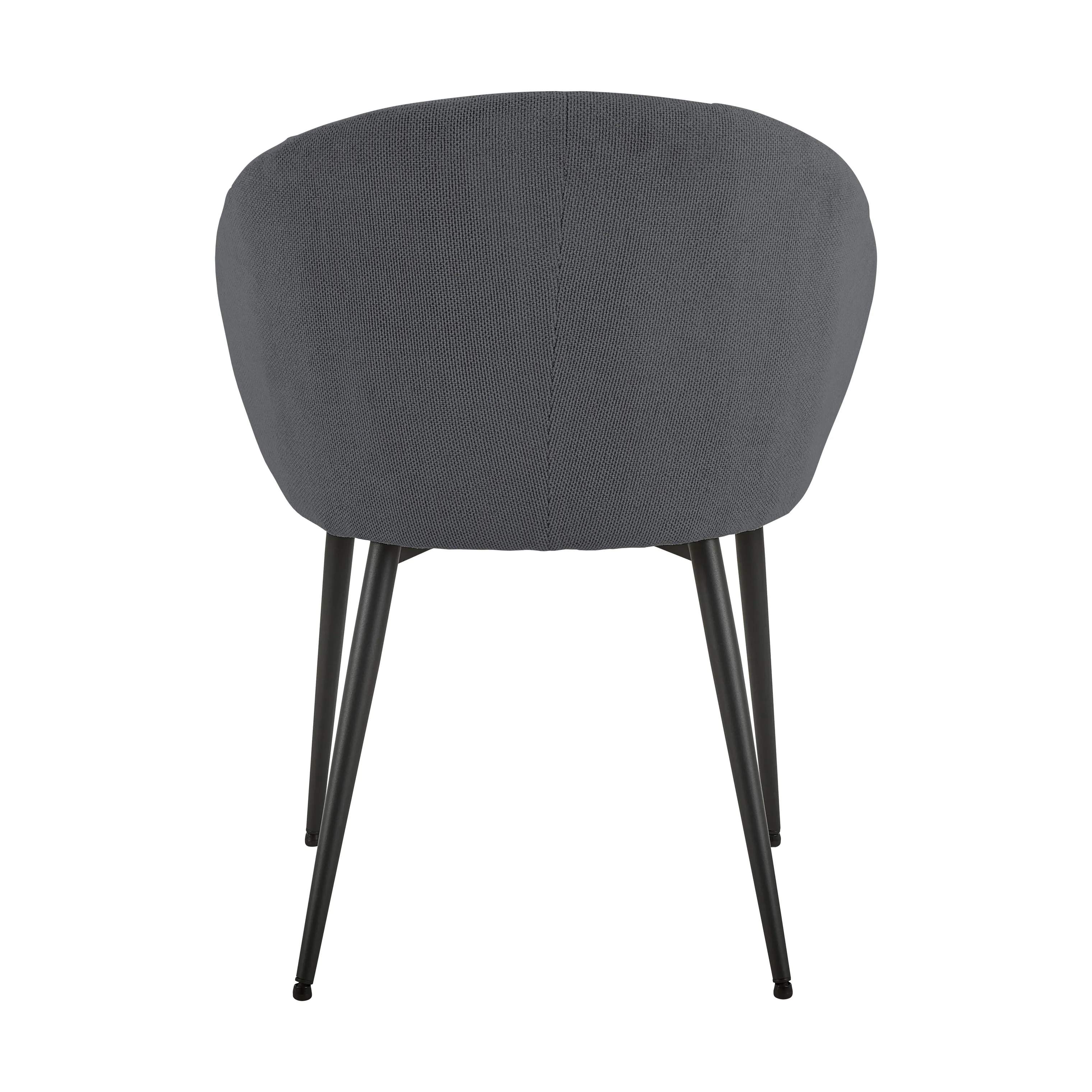 CASA Living Spisebordsstole Daniella Spisebordsstol i Antracit/mat sort, 6