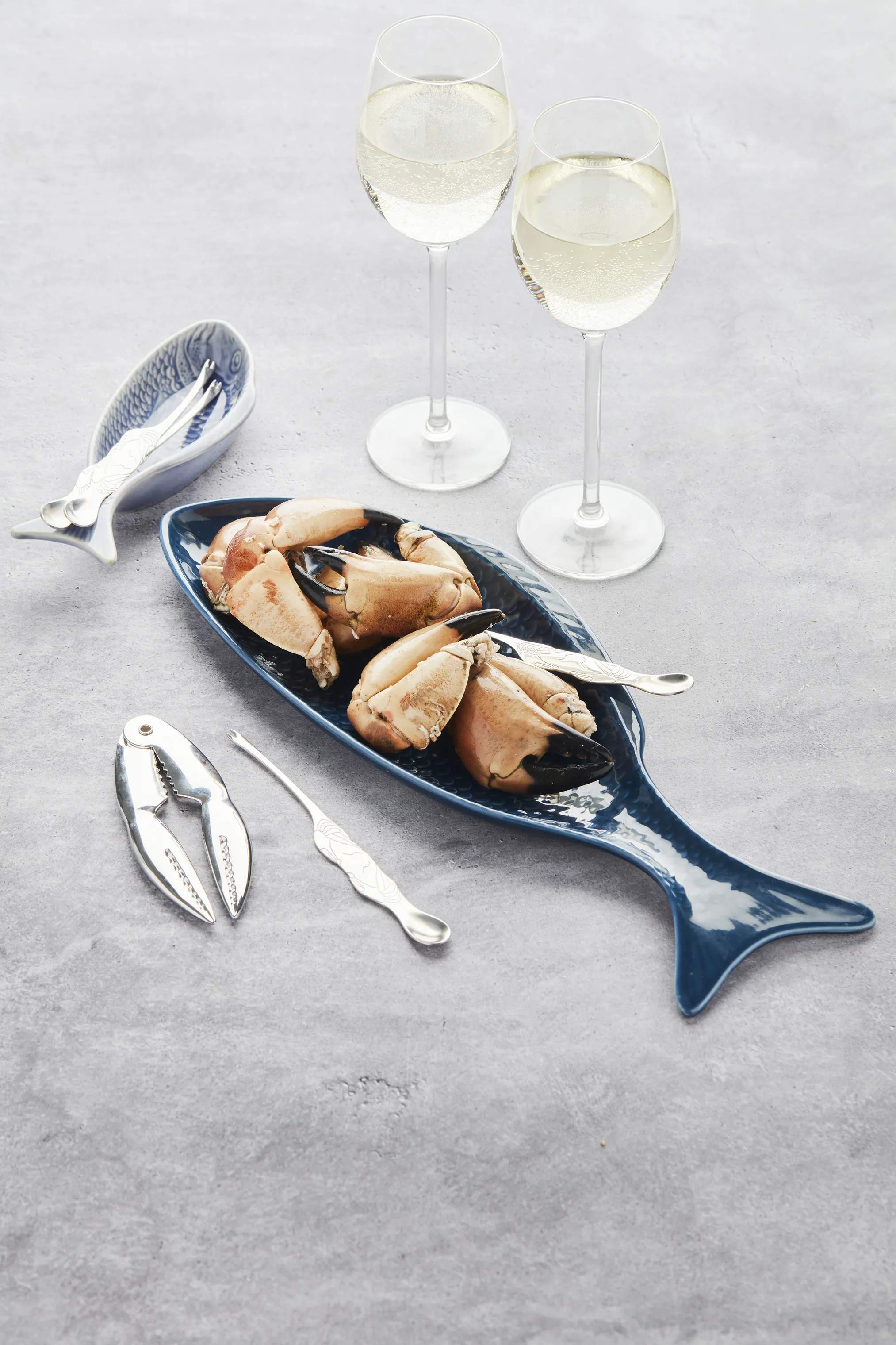 Point Virgule Serveringsskåle Fiskeskål i Blå, 3