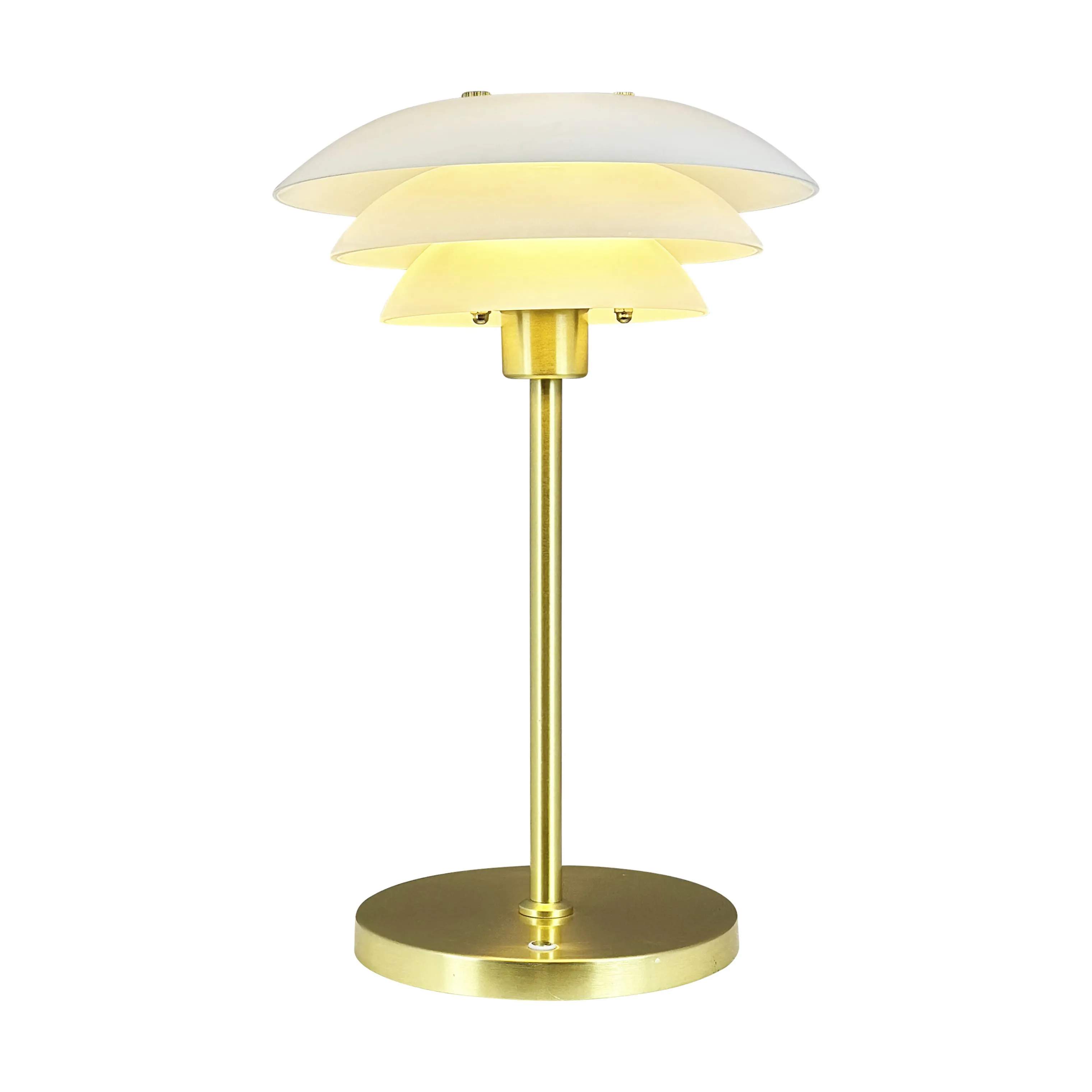 Dyberg Larsen Bordlamper Bordlampe DL20 i Opal/Messing, 4