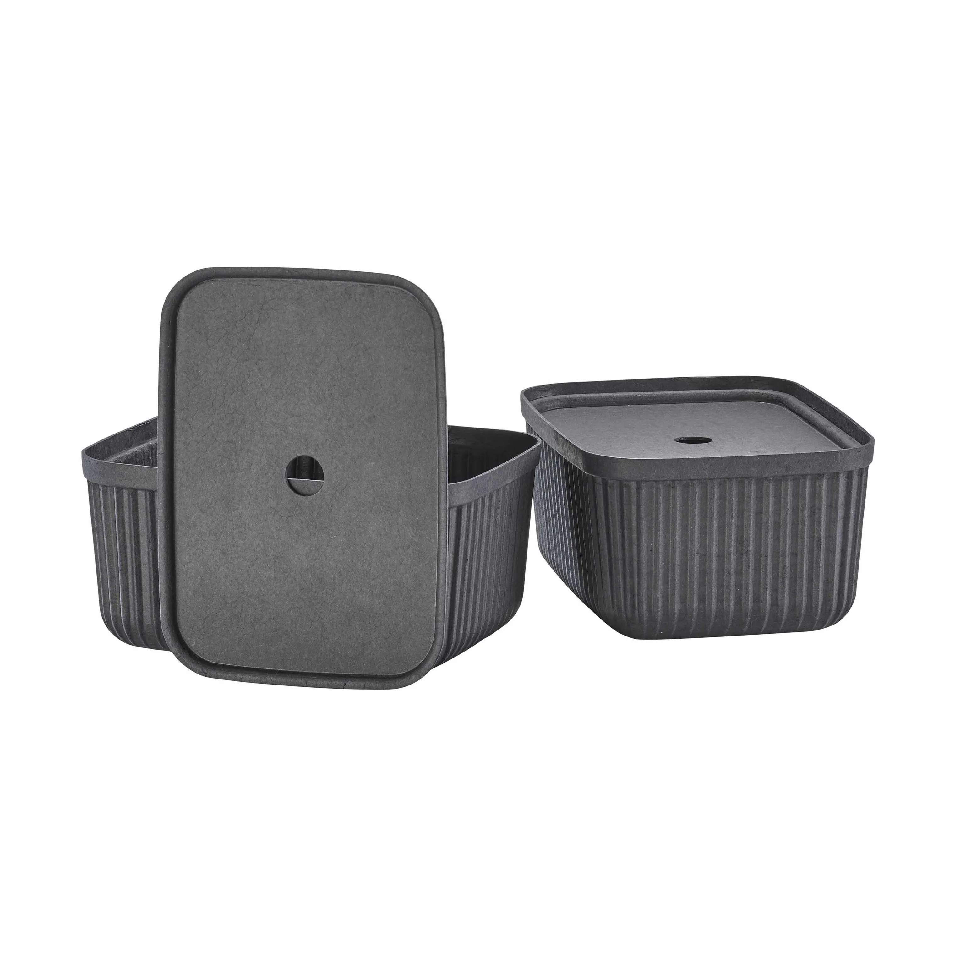 Zone Kasser Pulp Opbevaringsboks i Black, 32 cm, 3
