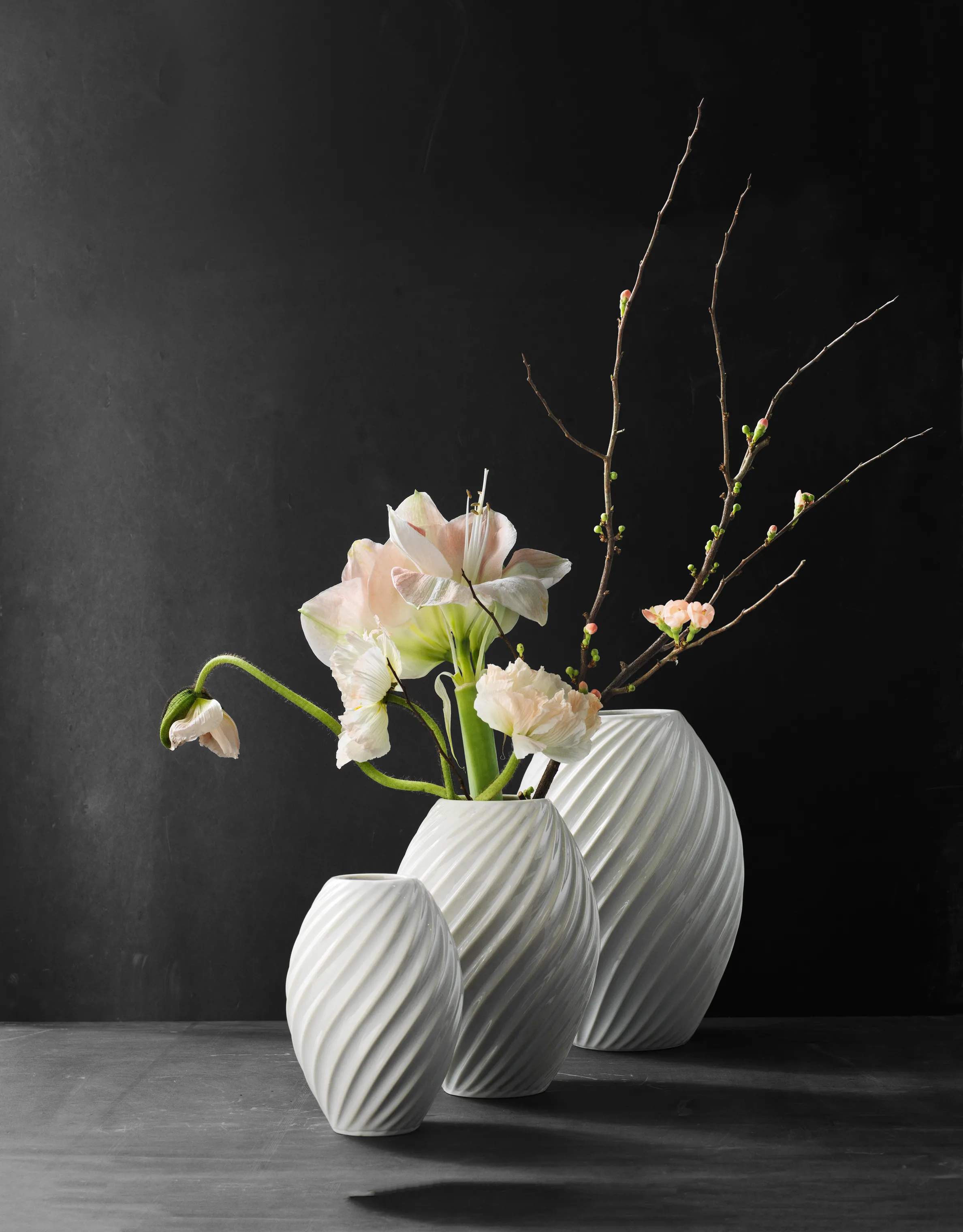 Morsø Vaser River Vase i Hvid, 26 cm, 2