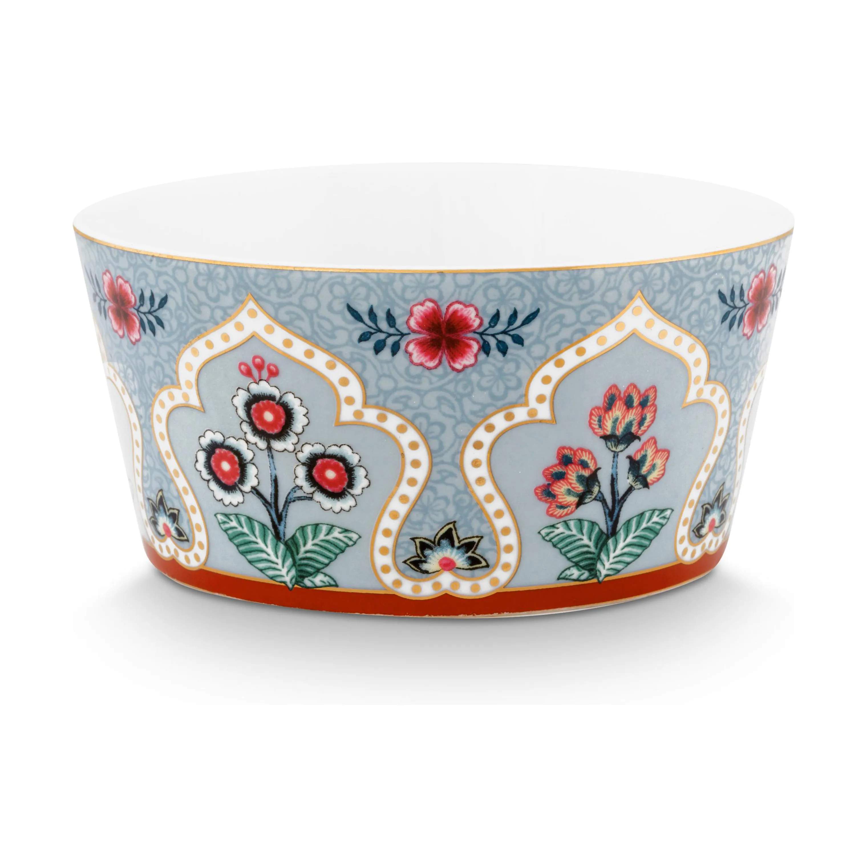 PIP Studio Skåle Flower Festival Skål - 4 stk. i Blue, 5