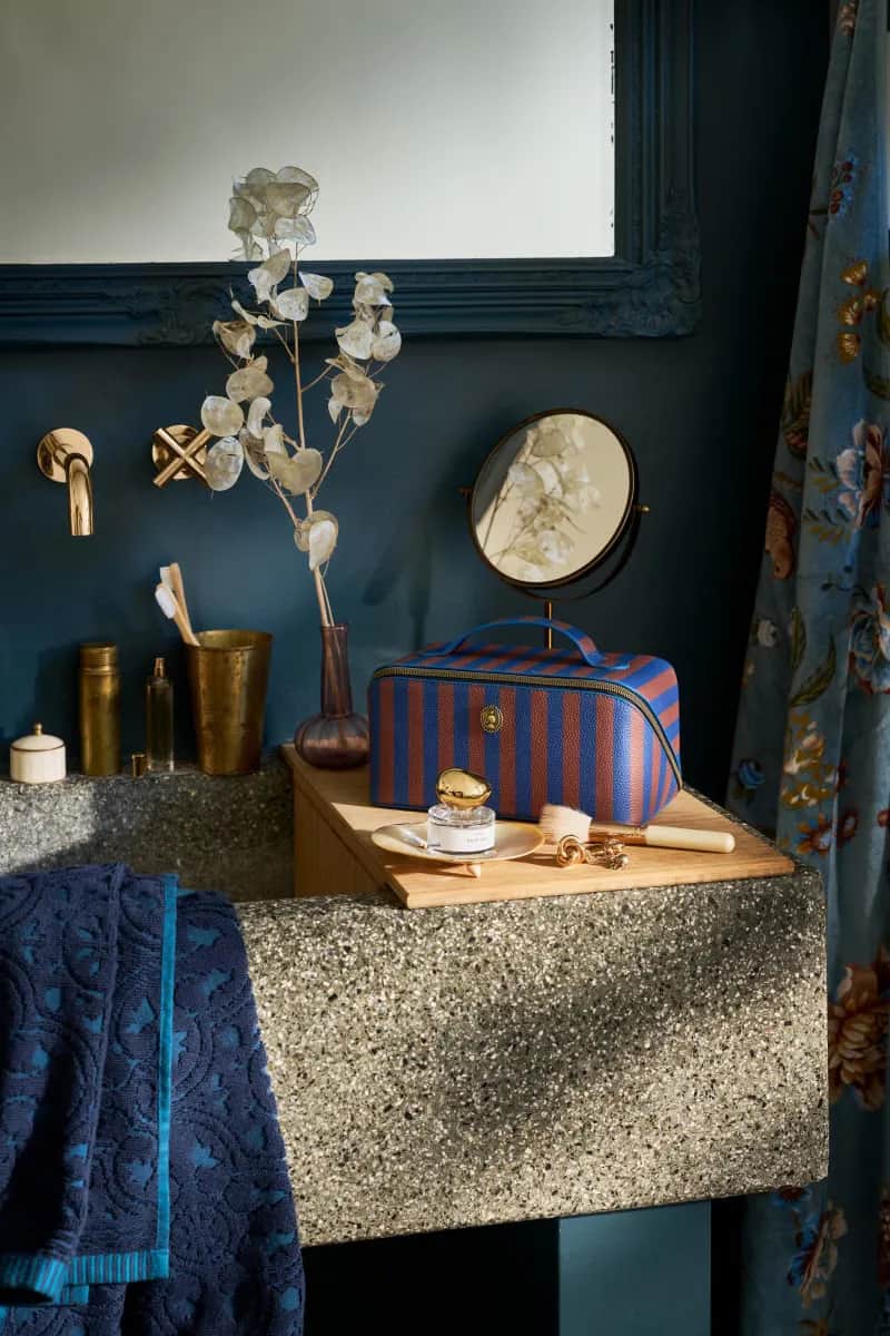 PIP Studio Øvrigt interiør Cyrille Kosmetiktaske i stripe blue, 2