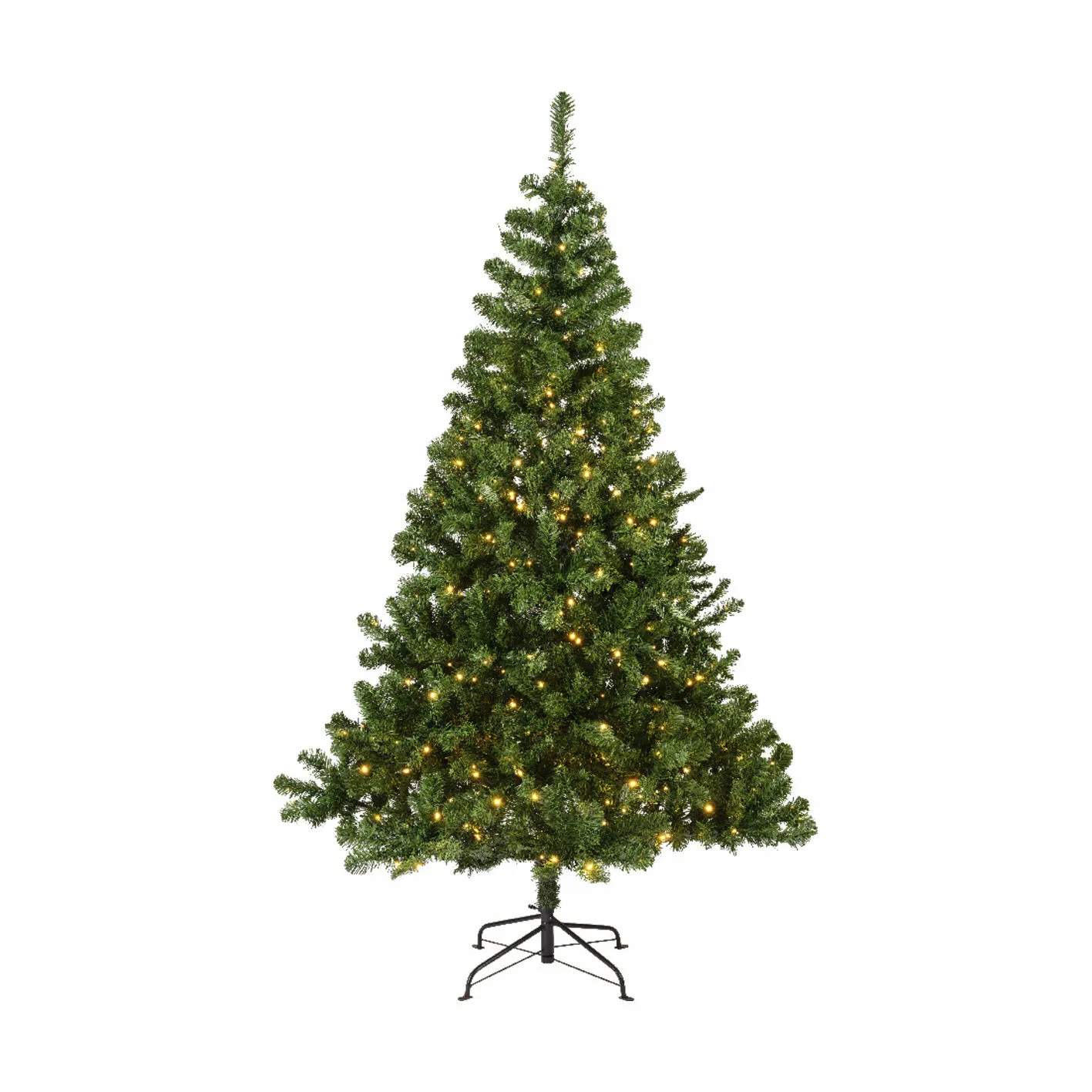 Imperial Pine Kunstigt Juletræ m. LED-lys, grøn/sort, large