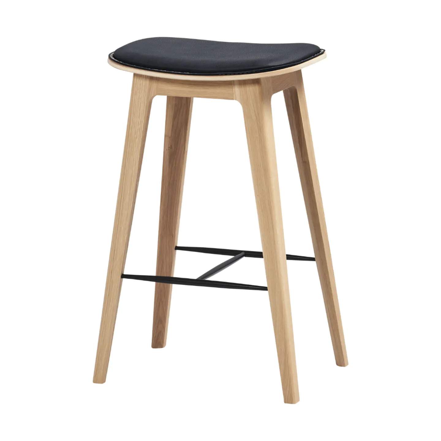 SACKit Barstole Nordic Barstol i Eg/Sort, 73 cm, 1