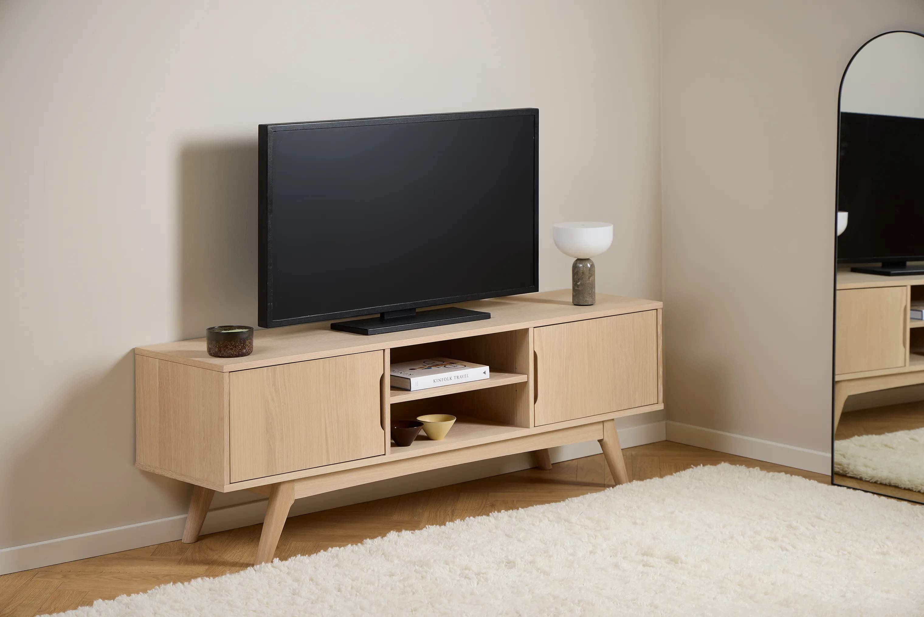 CASA Living TV-borde Marte TV-bord i Hvid, 3