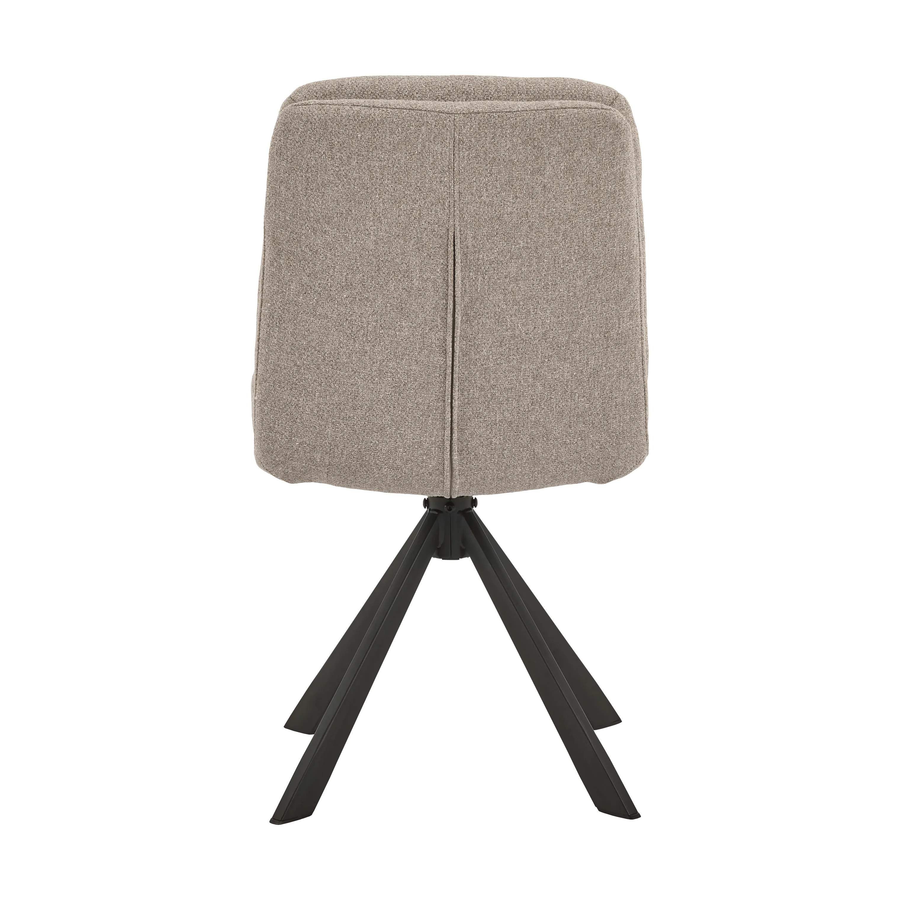 CASA Living Spisebordsstole Dean Spisebordsstol - 2 stk i Beige/mat sort, 5