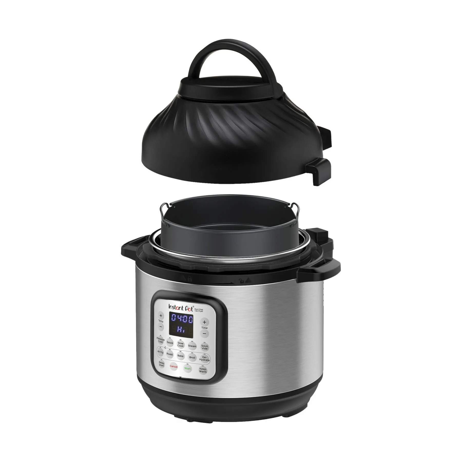 Instant Slowcookere og multicookere Duo Crisp 8 + Airfryer i Sort/sølvfarvet, 6