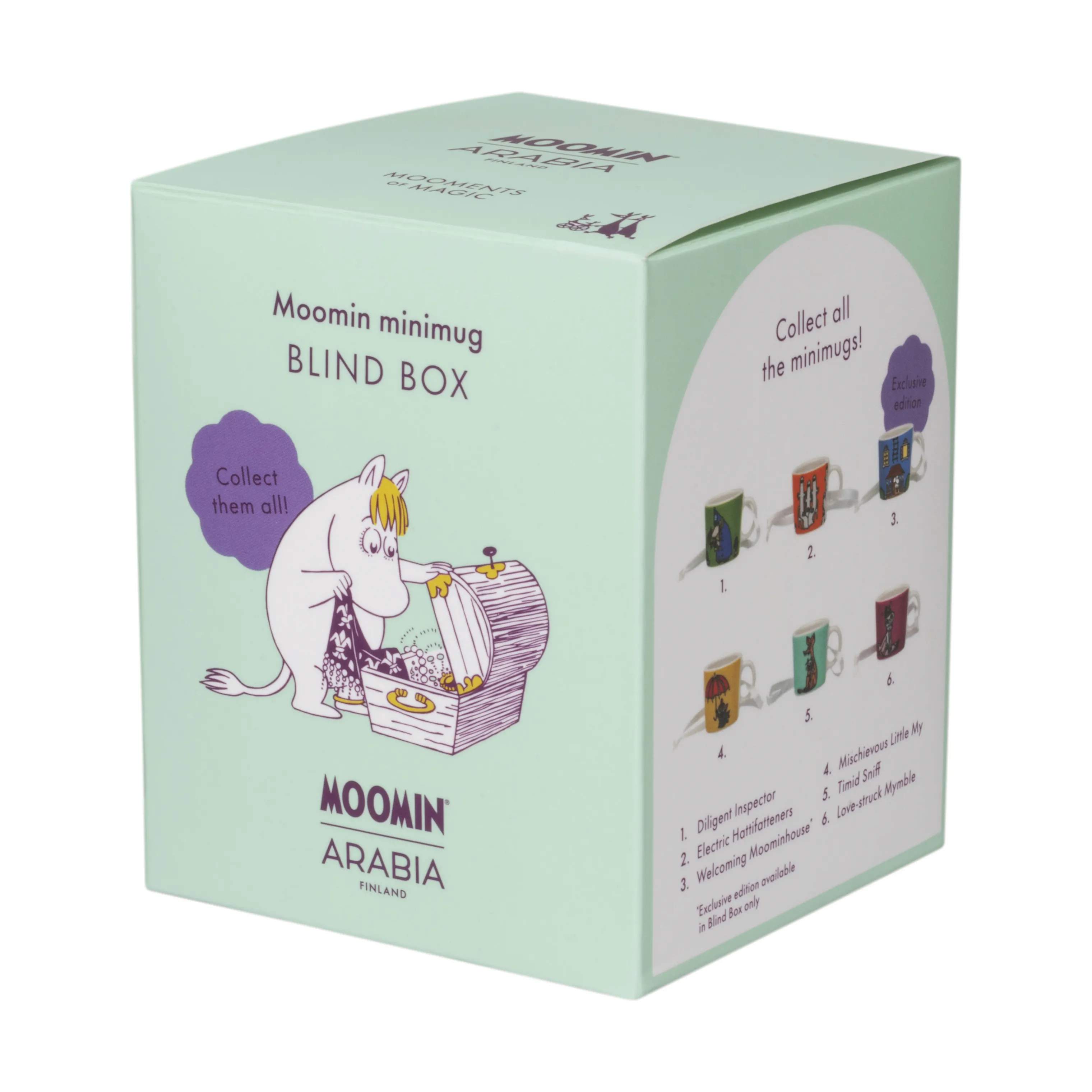 Moomin Arabia Krus og kopper med hank Love Minikrus - Blindbox i Multifarvet, 2