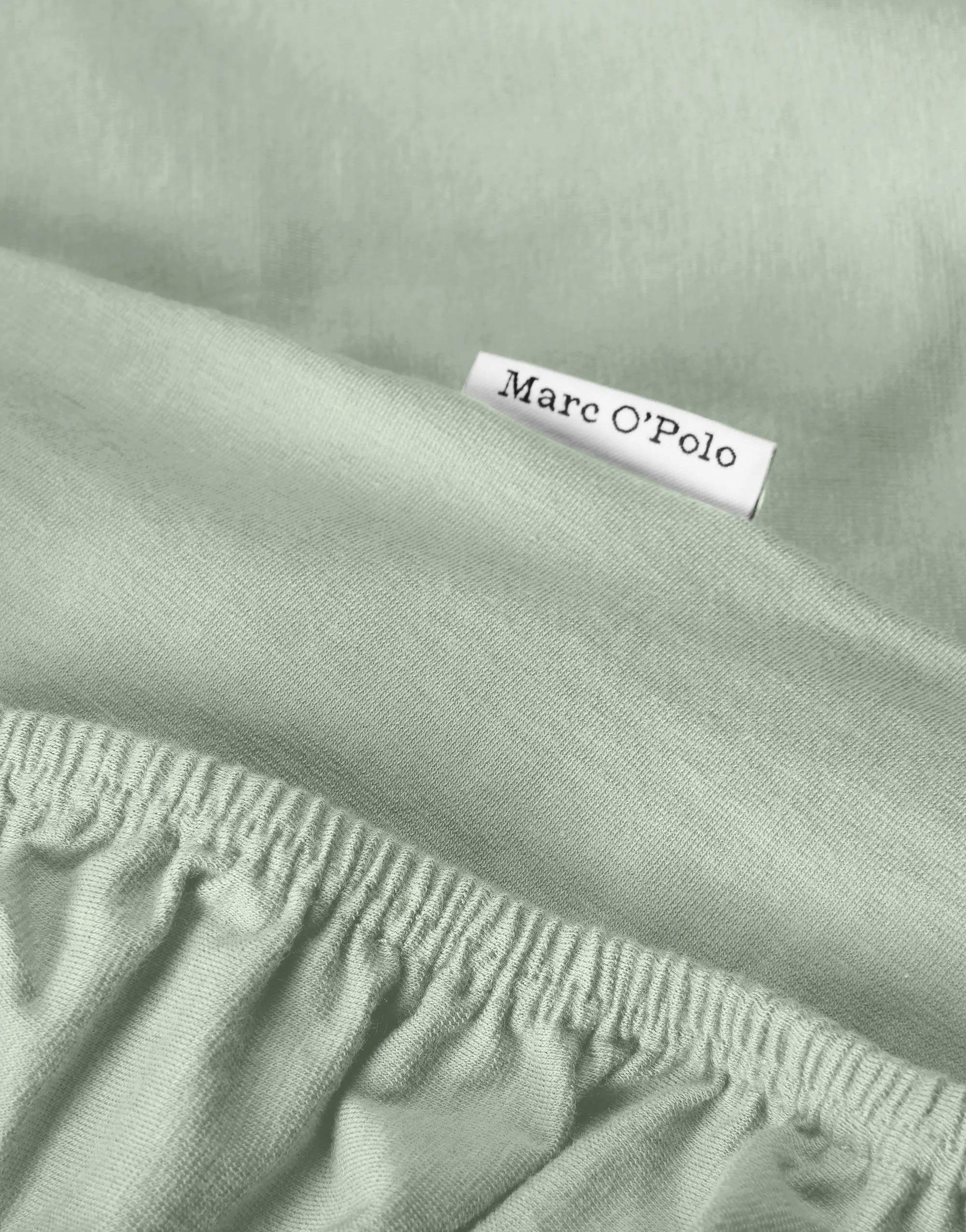 Marc O'Polo Lagner Premium Organic Jersey Boxlagen i Calm sage, 180/200 x 200/220 cm, 1