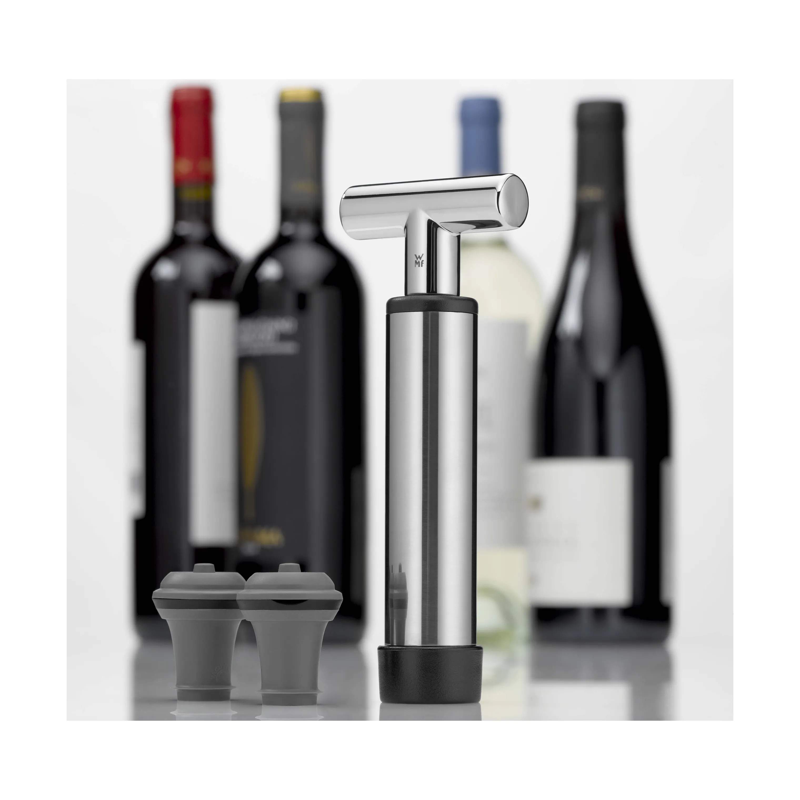 WMF Vinpumper Vino Vakkuumpumpe - 3 dele i Sølvfarvet, 3