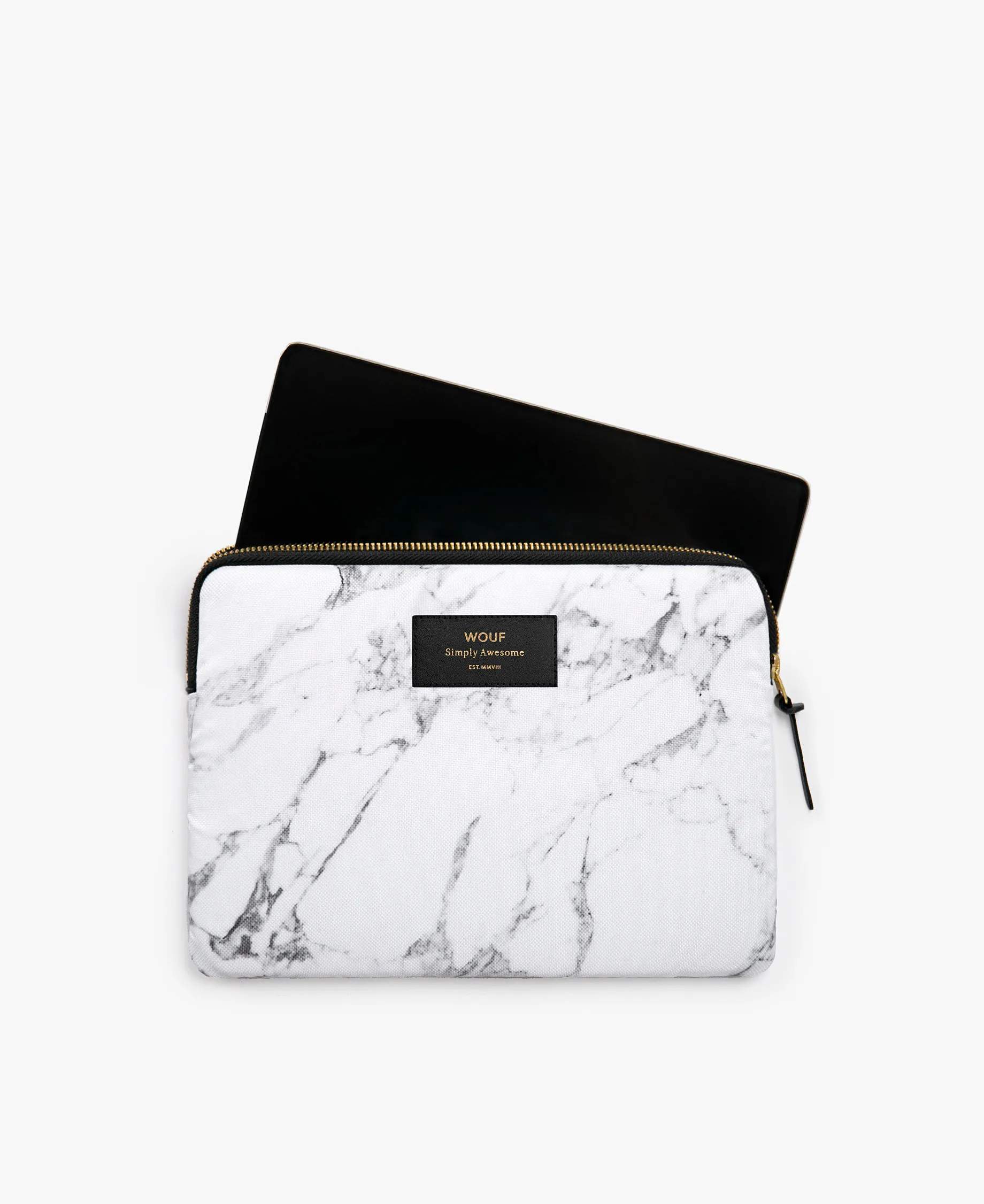 Wouf Øvrigt interiør White Marble iPad sleeve i Hvid marmor, 4