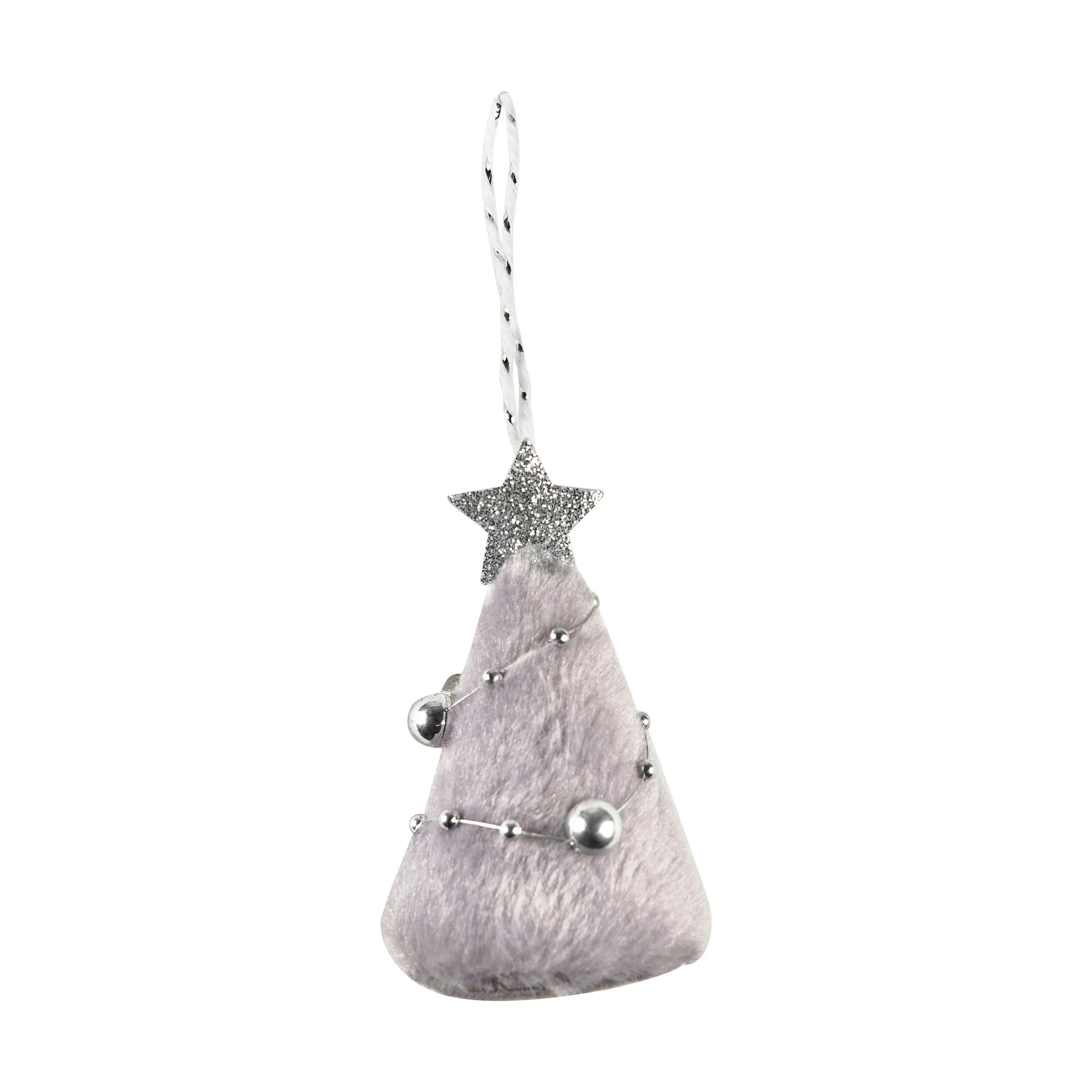 Casa Christmas Juleophæng Christmas Nordic Juletræ i Hvid/grå, 7 cm, 1