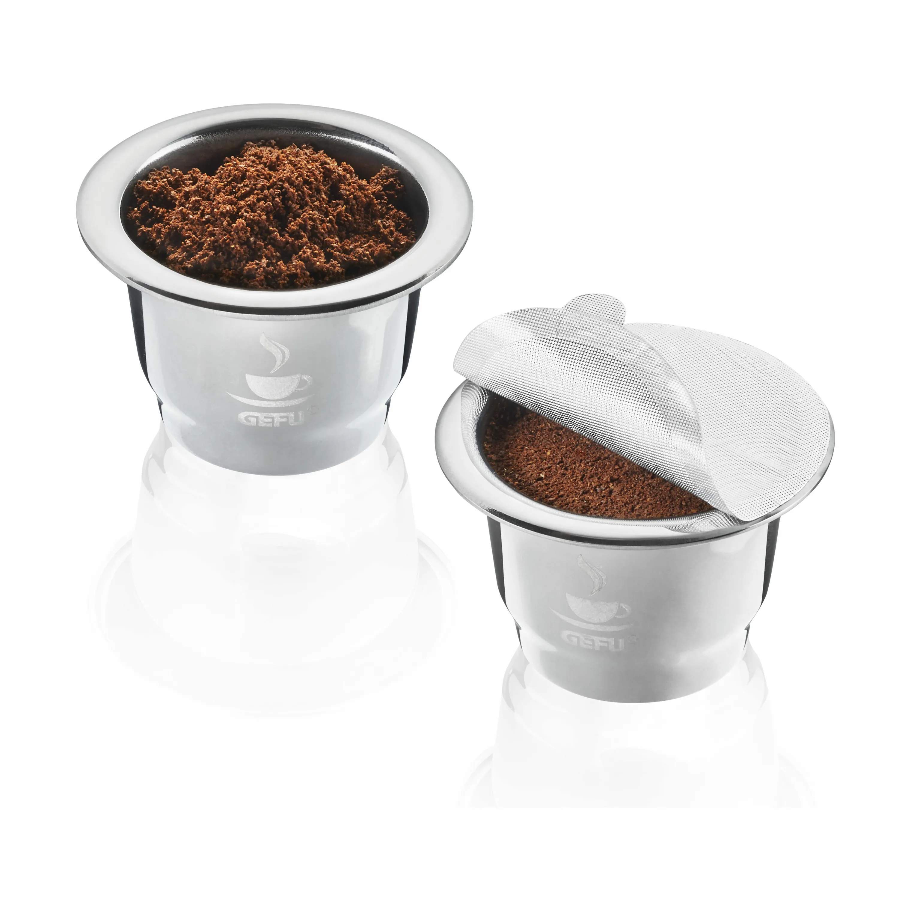 Consicio Genanvendelig Kaffekapsel - 2 stk., sølv, large