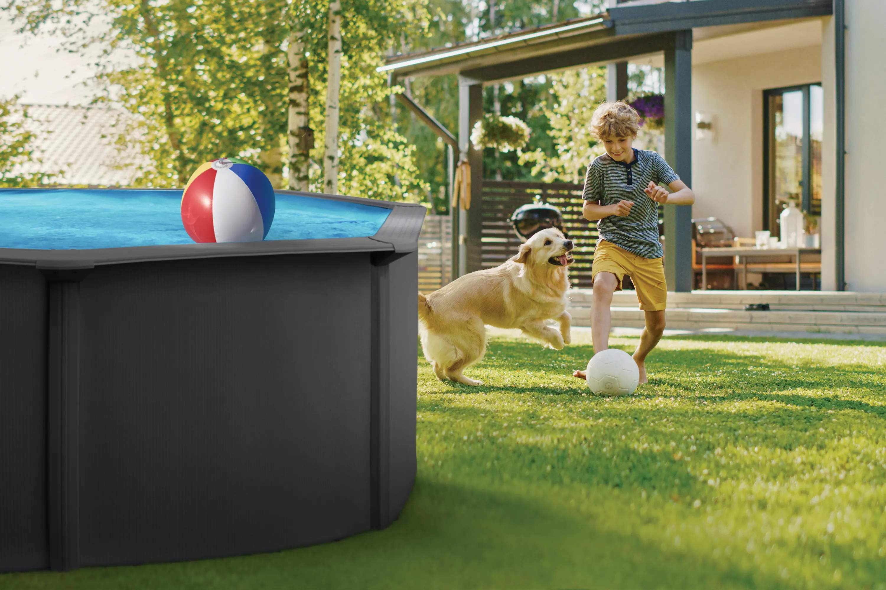 Swim & Fun Pools Basic Poolpakke - 8 dele i Kapacitet: 10.680 liter, 2