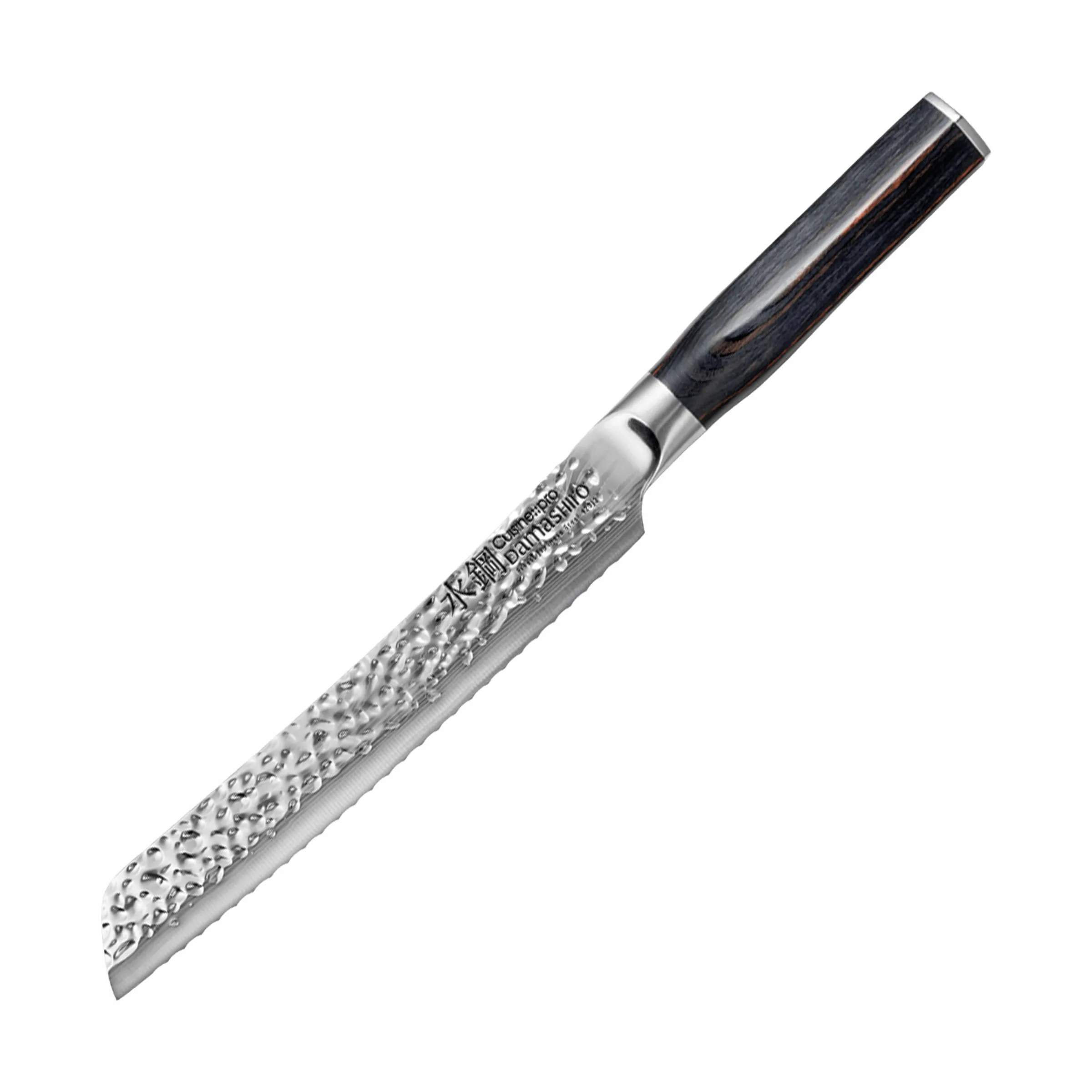 Damashiro® EMPEROR Brødkniv, sølv/brun, large