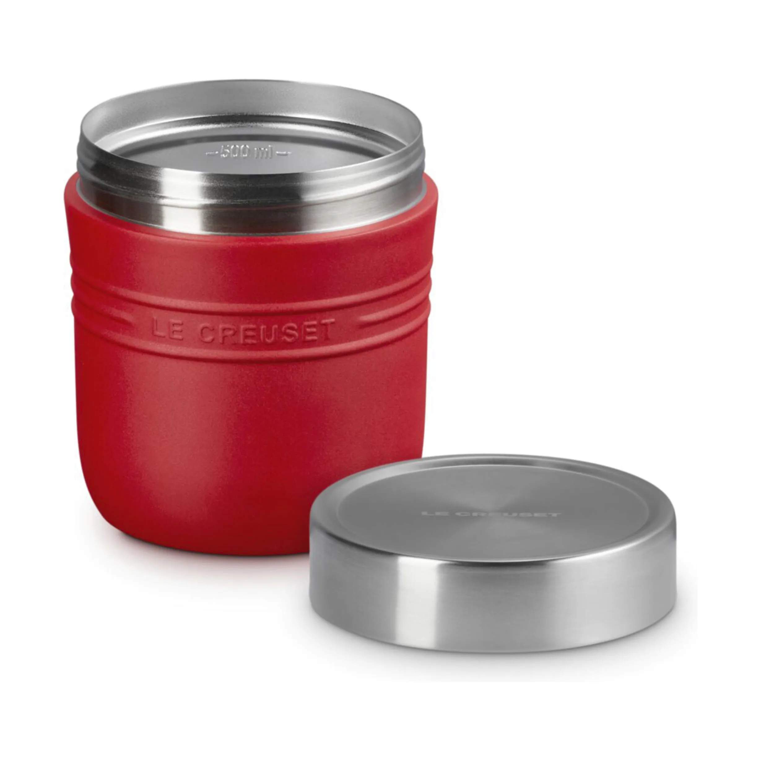 Le Creuset Madkasser On the Go Madflaske i Cerise, 2