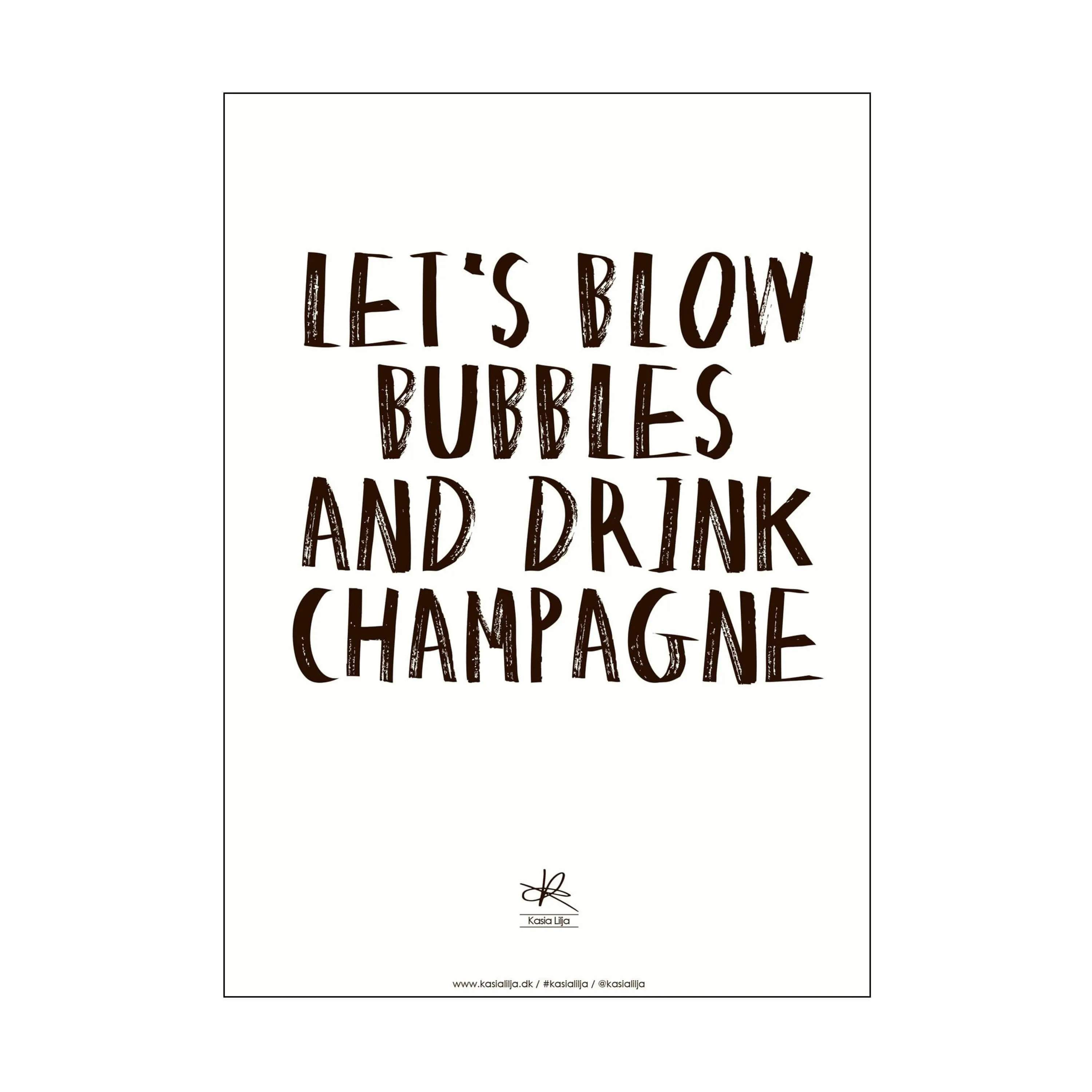 Kasia Lilja plakater Plakat - Let's blow bubbles