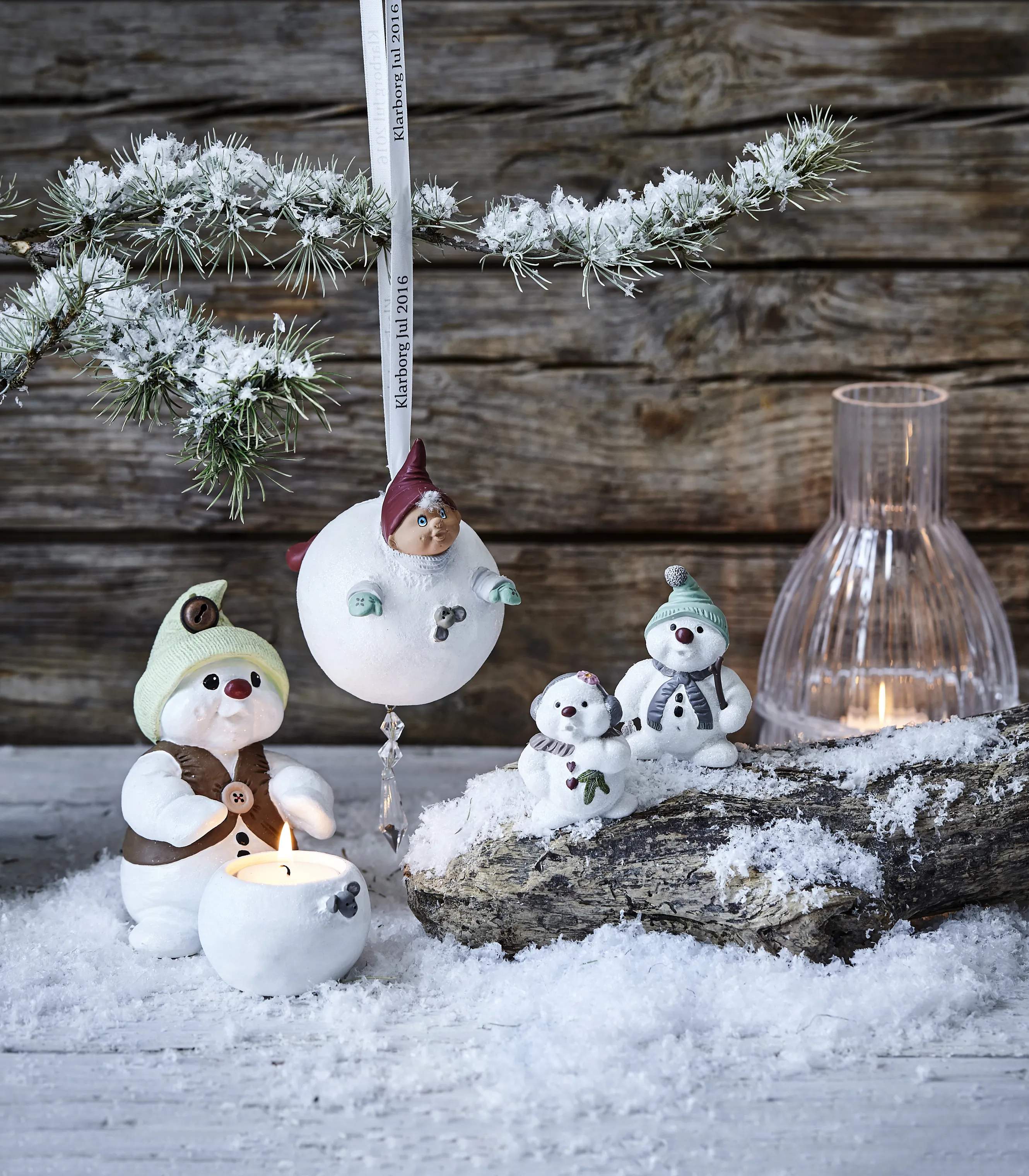 Klarborg Juleophæng Juleophæng 2016 Nisse Freddi i Hvid, 10 cm, 3