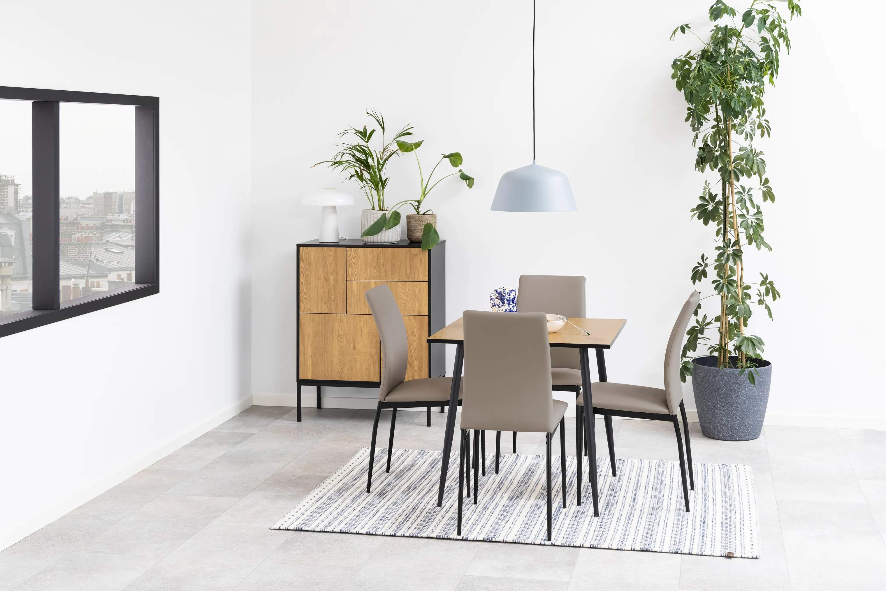 CASA Living Spisebordsstole Demina Spisebordsstol - 4 stk. i Taupe, 2