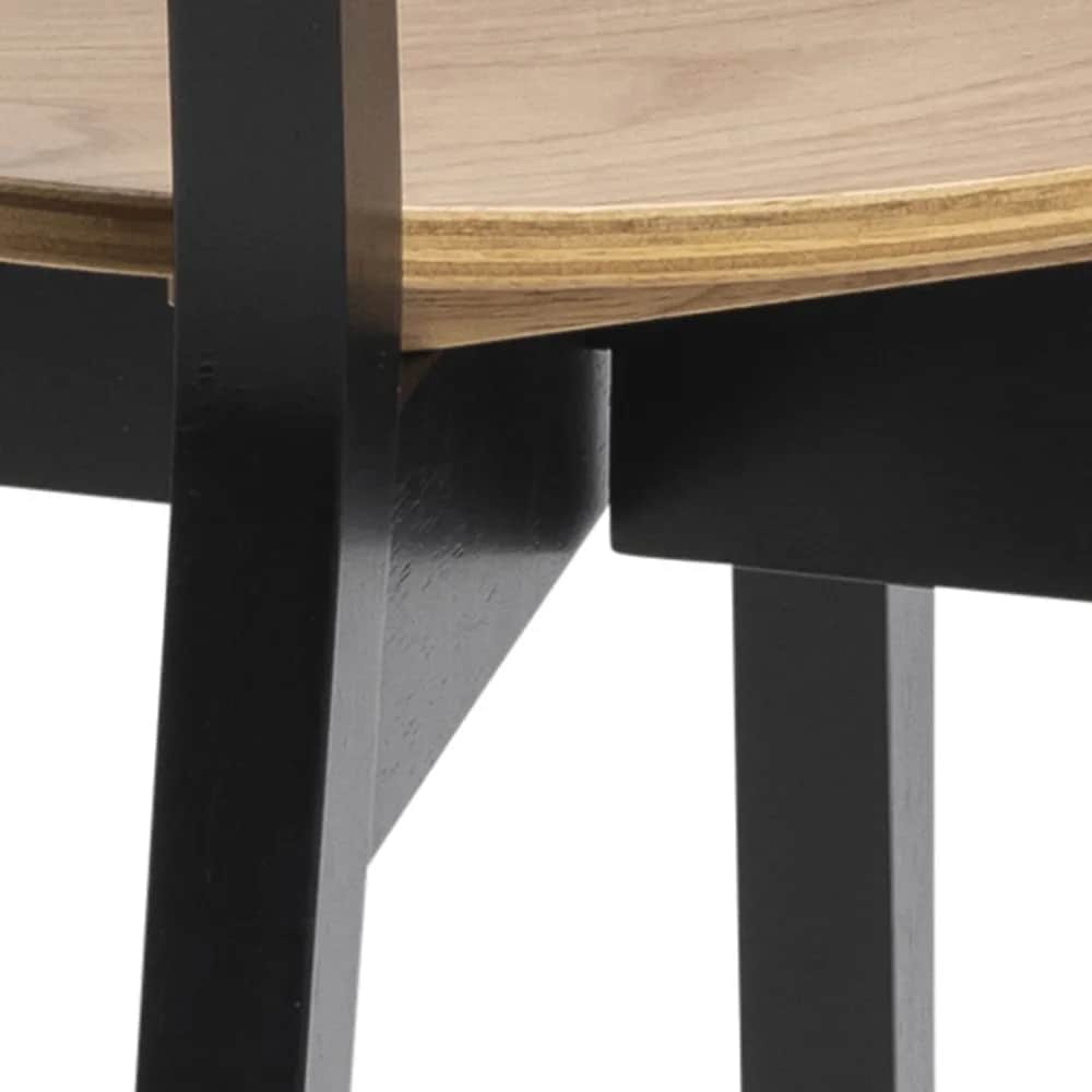 CASA Living Spisebordsstole Roxby Spisebordsstol - 2 stk. i Natur/sort, 4