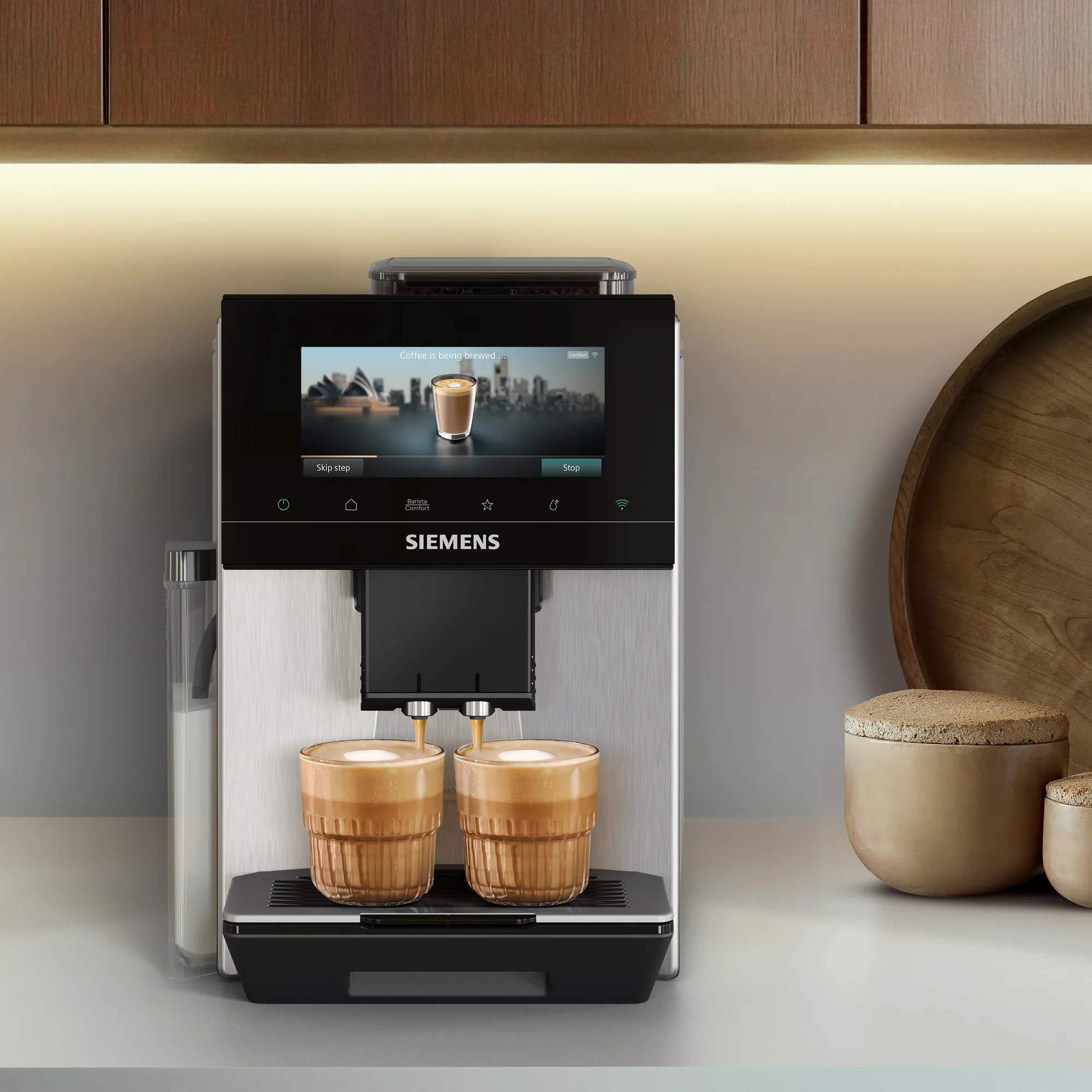 Siemens Espressomaskiner EQ900 iAroma Espressomaskine TQ923E03 i Grå, 3