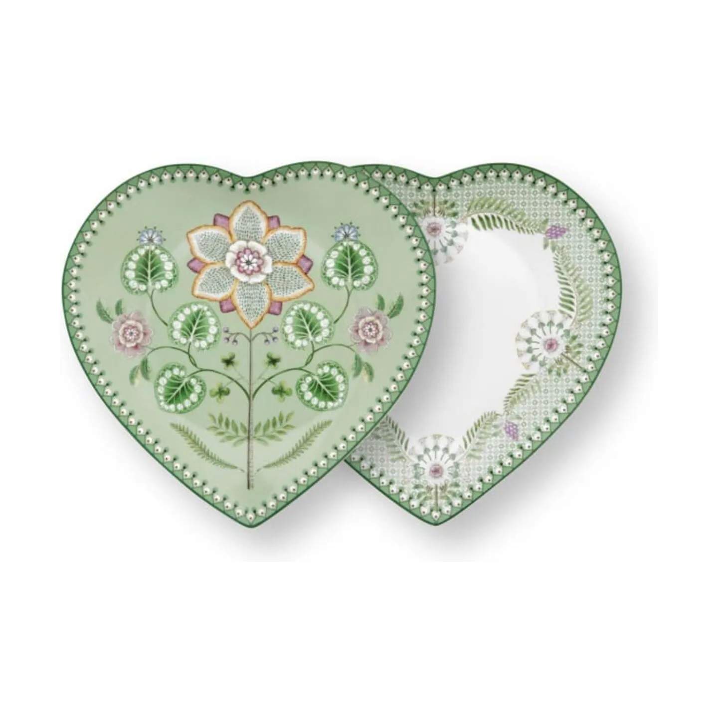 PIP Studio Frokosttallerkener Lily & Lotus Tallerken - 2 stk. i Green, 1