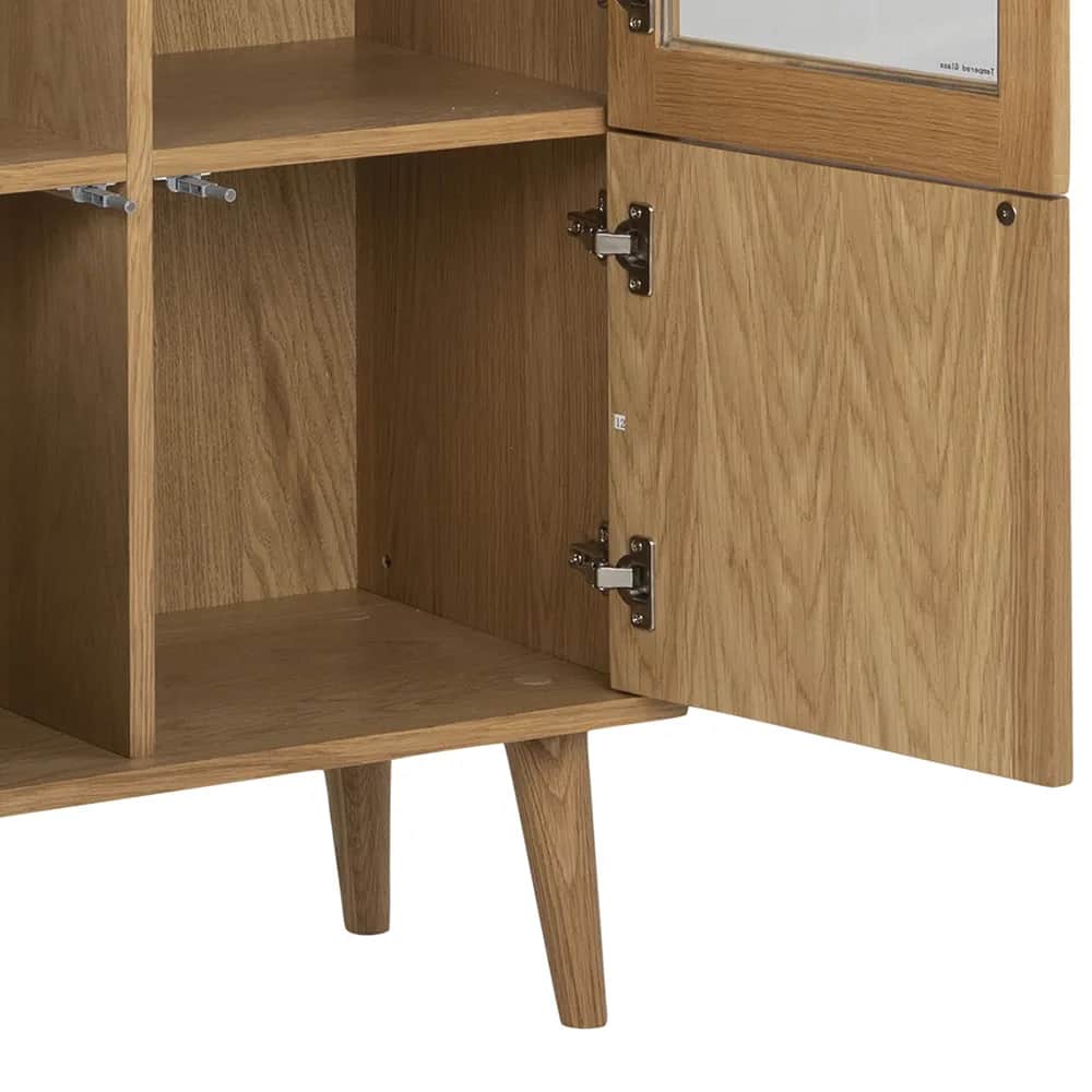 CASA Living Reoler og tilbehør Nagano Vitrine i Eg, 5