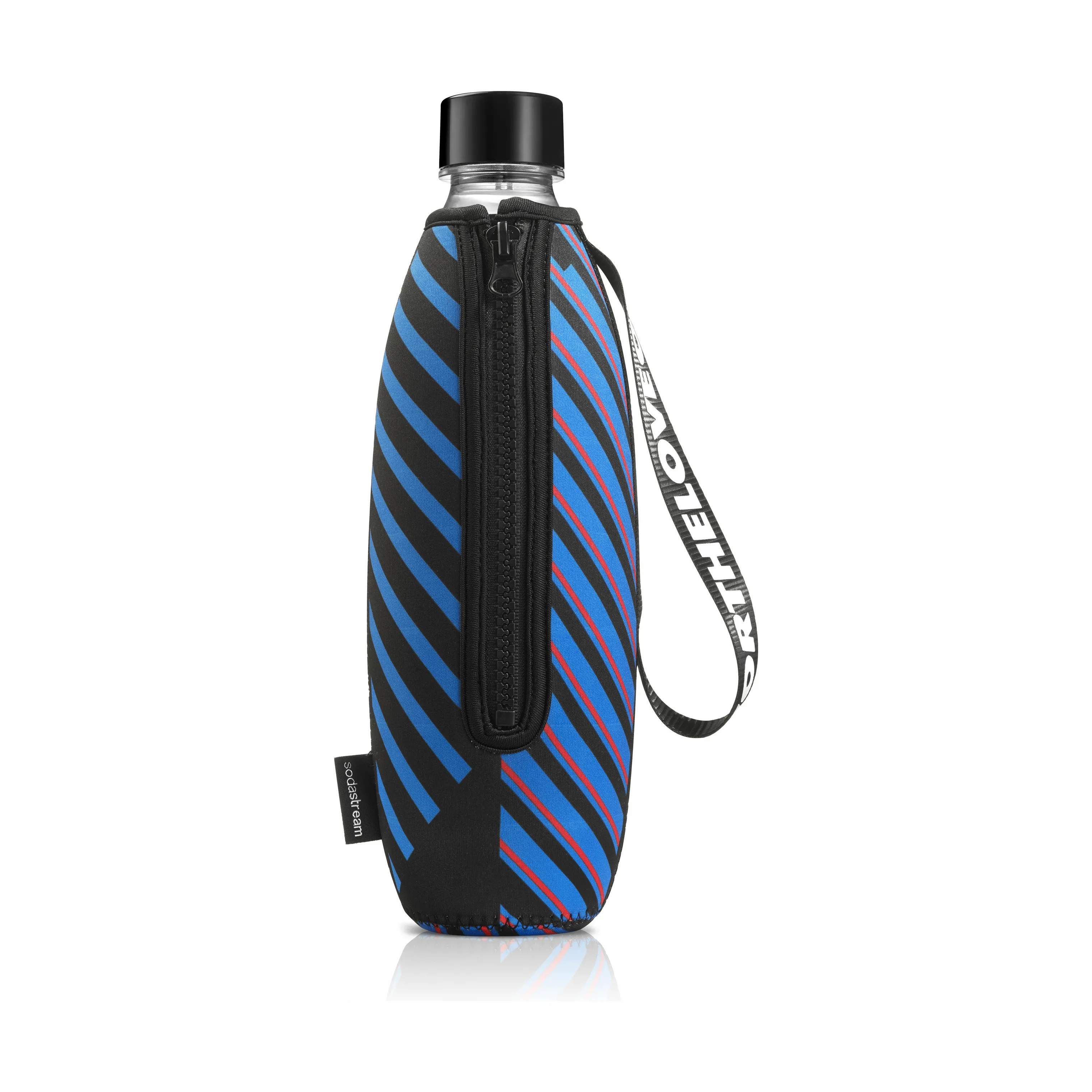 SodaStream Flasker til sodavandsmaskine Bottle Sleeve - Stripes i Sort/blå, 2