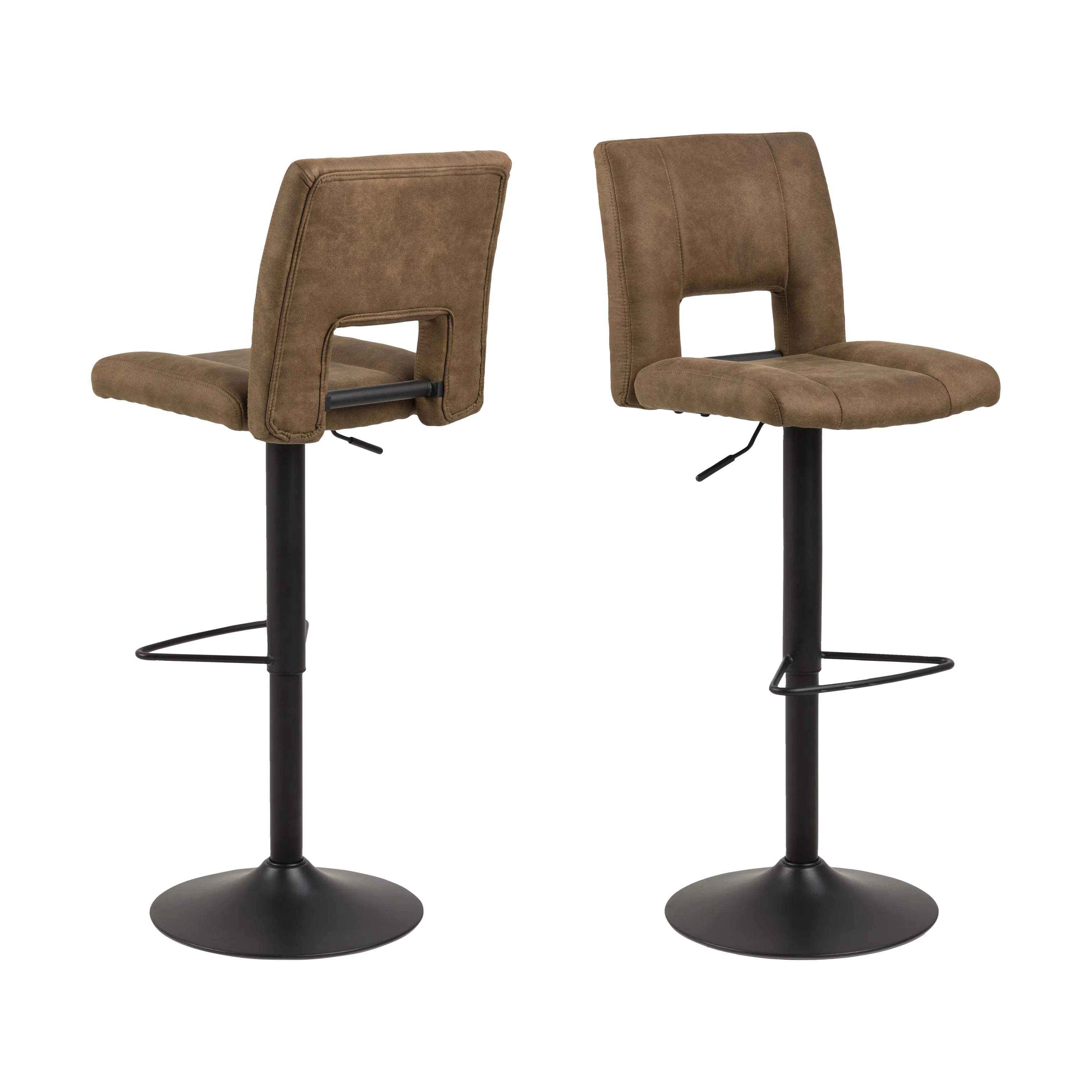 CASA Living Barstole Sylvia Barstol - 2 stk i Brun, 4