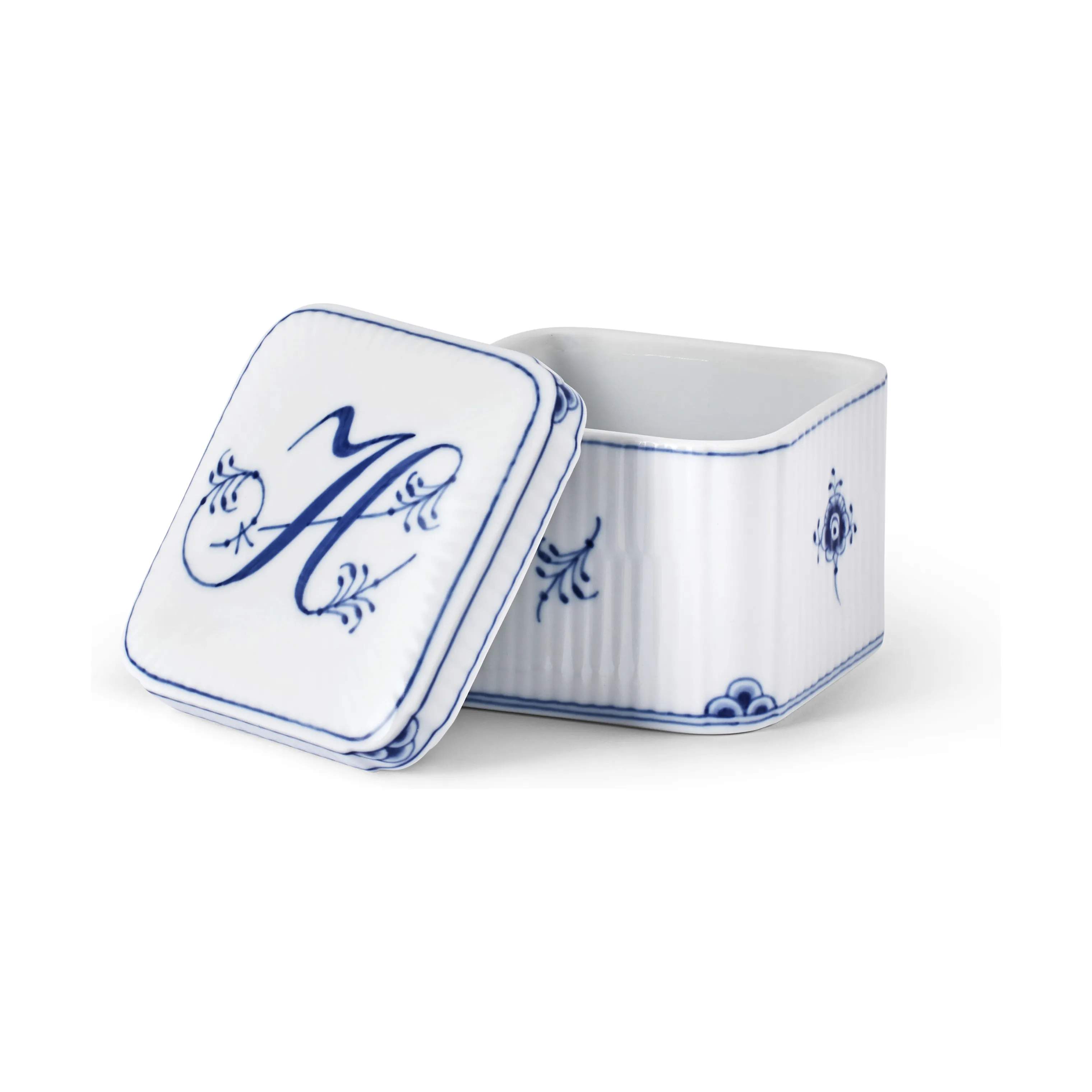 Alfabet Bonbonniere - H, hvid, large