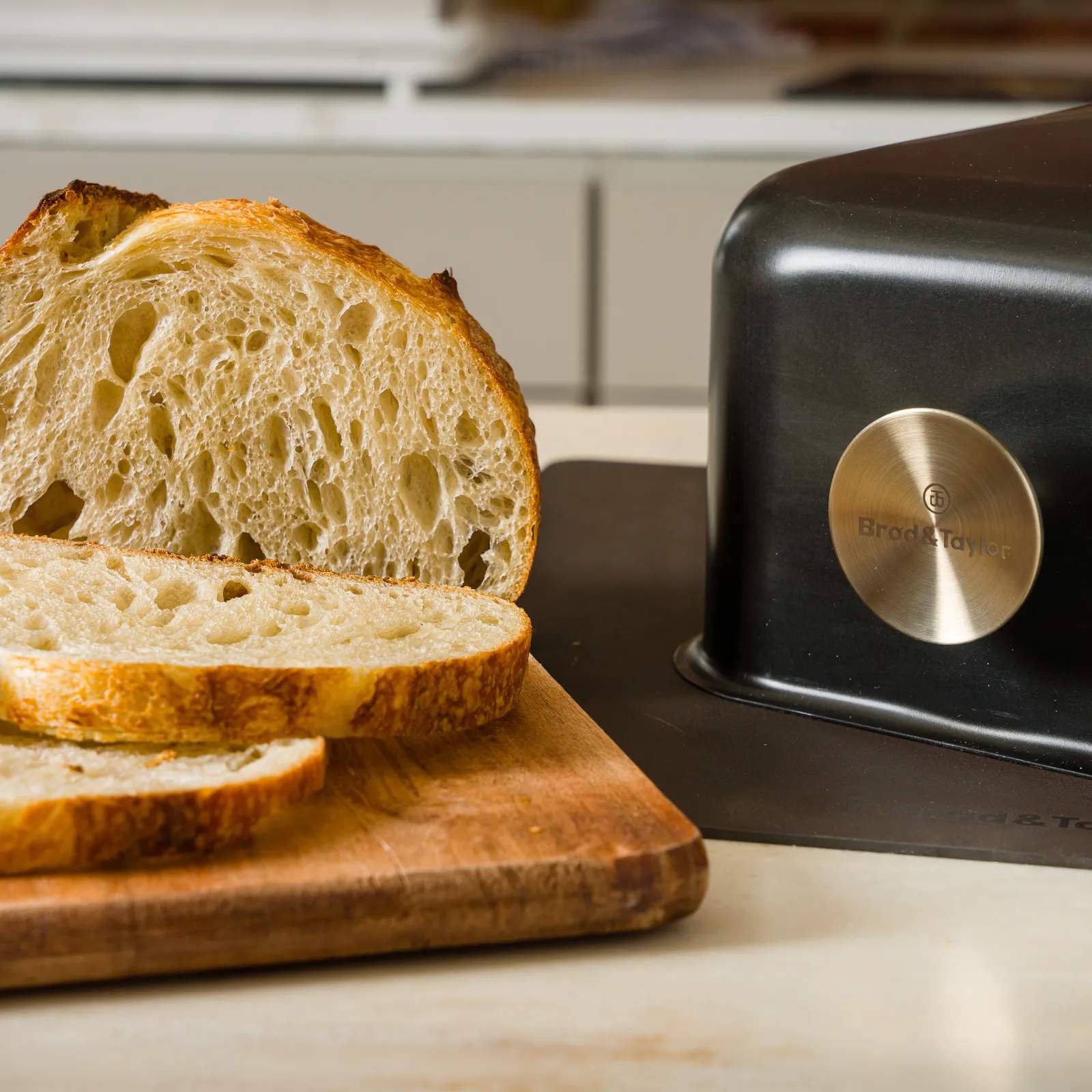 Brød & Taylor Rugbrødsforme og brødforme Bagelåg til bagestål i Grå, 2