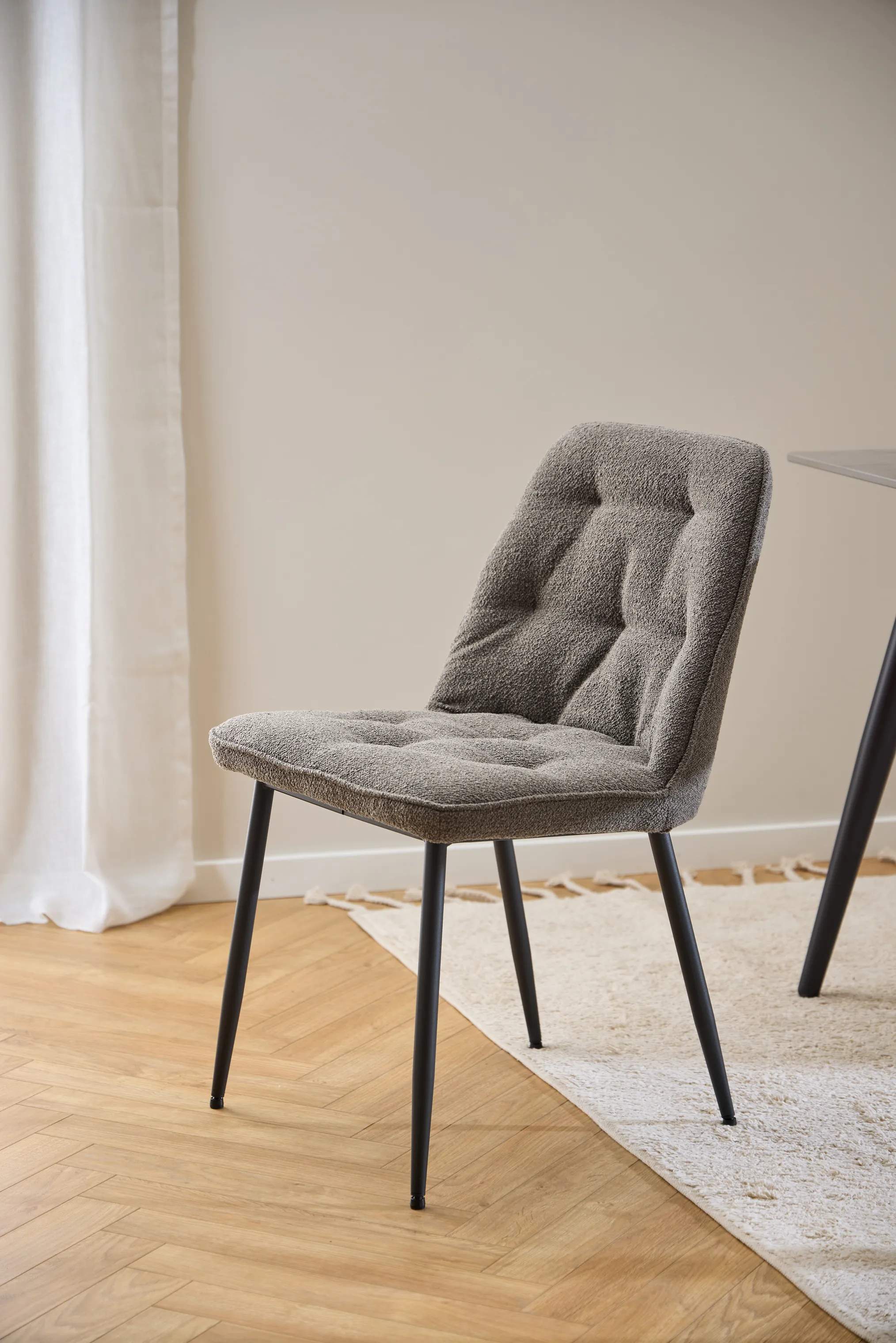 CASA Living Spisebordsstole Brooke Spisebordsstol - 2 stk i Mørkegrå, 2
