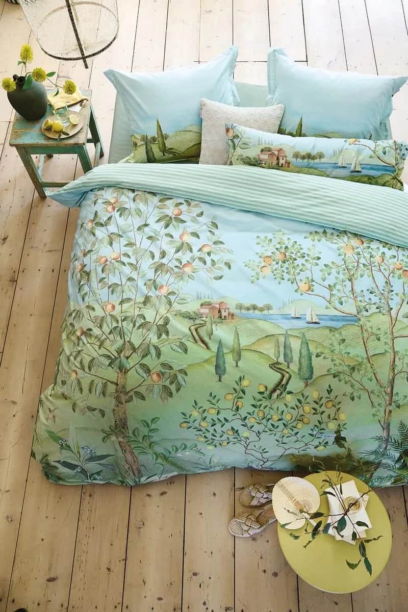 PIP Studio Sengetøj Sengetøj i Green, B140 x L220 cm, 2